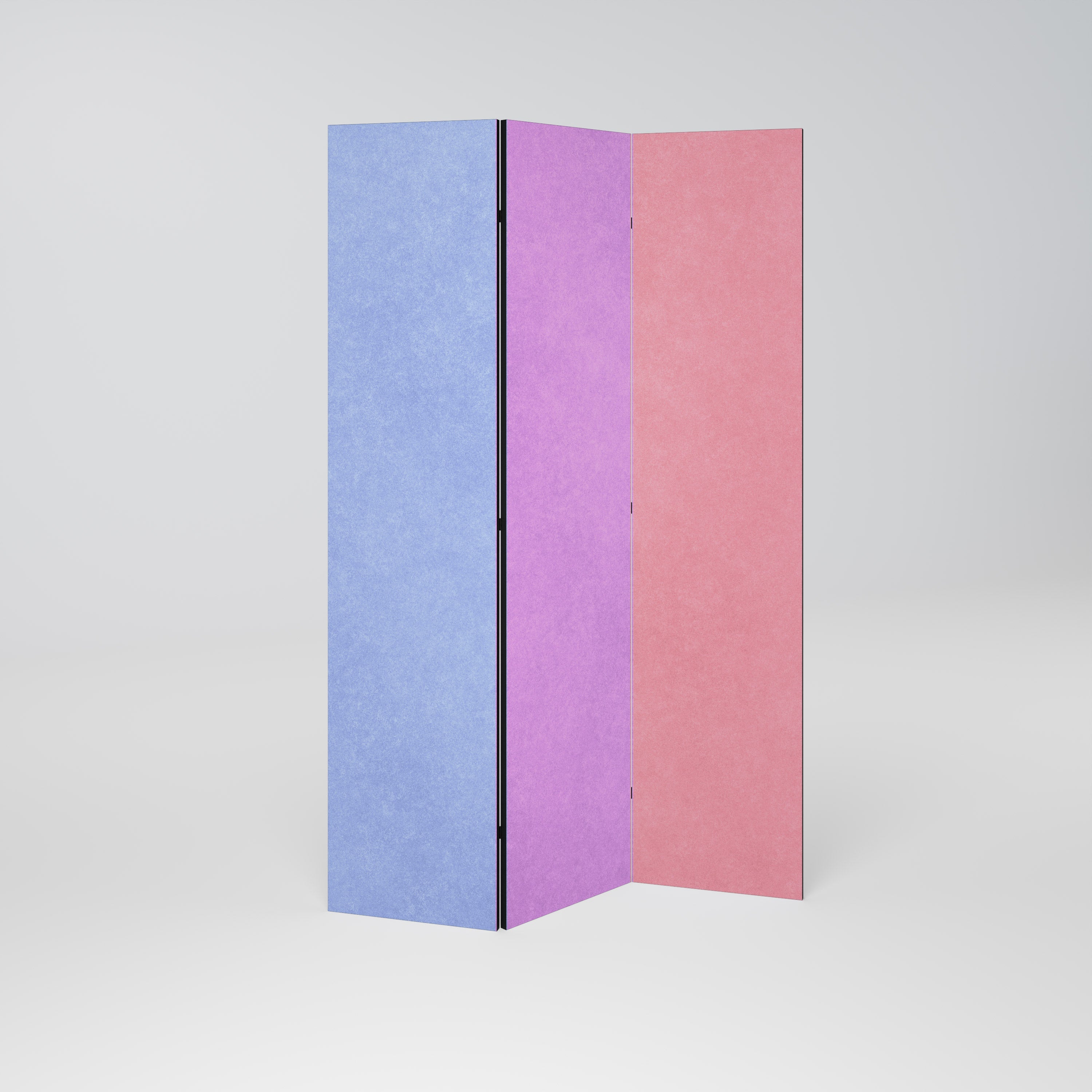 MON CŒUR S'ENCORERA COLORÉ : séparateur de pièce décoratif à 3 panneaux