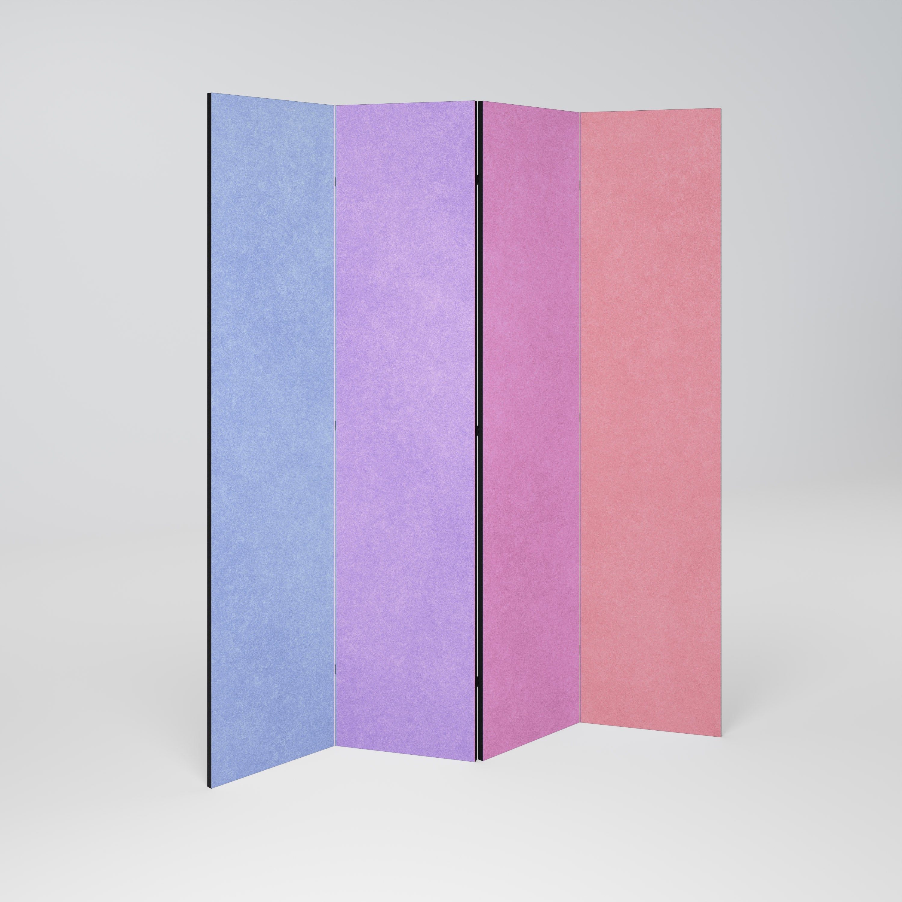 MON CŒUR S'ENCORERA COLORÉ : séparateur de pièce décoratif à 4 panneaux