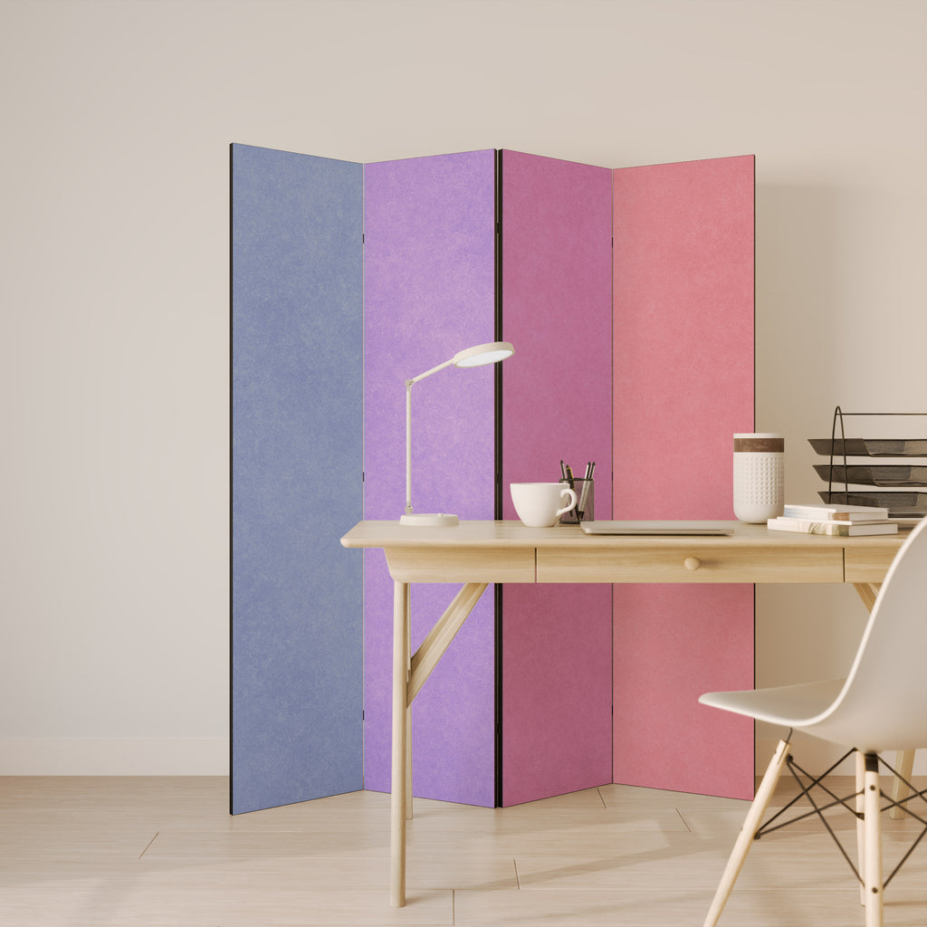 MY HEART WILL COLOR ON 4-Panel Room Divider