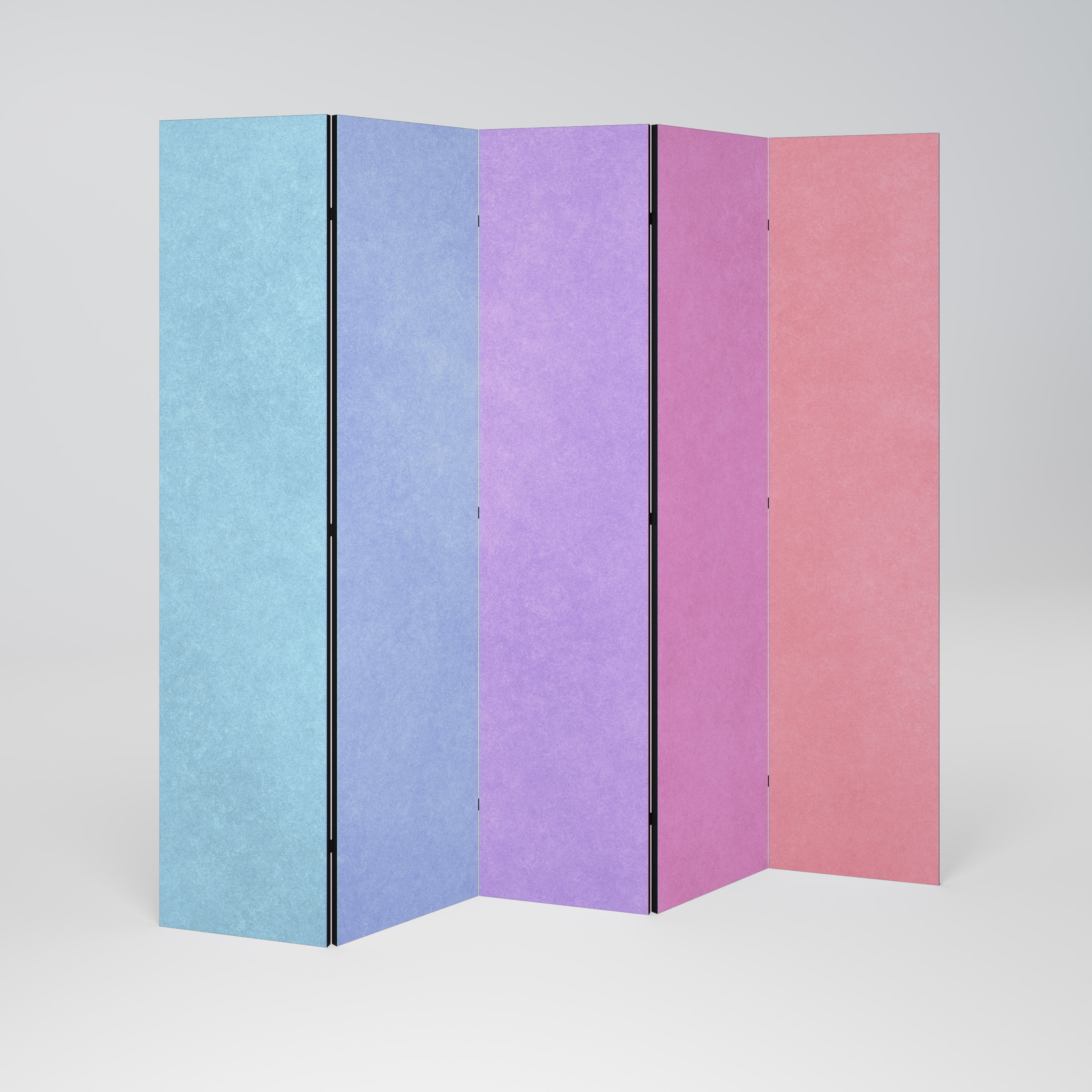 MON CŒUR S'ENCORERA COLORÉ : séparateur de pièce décoratif à 5 panneaux