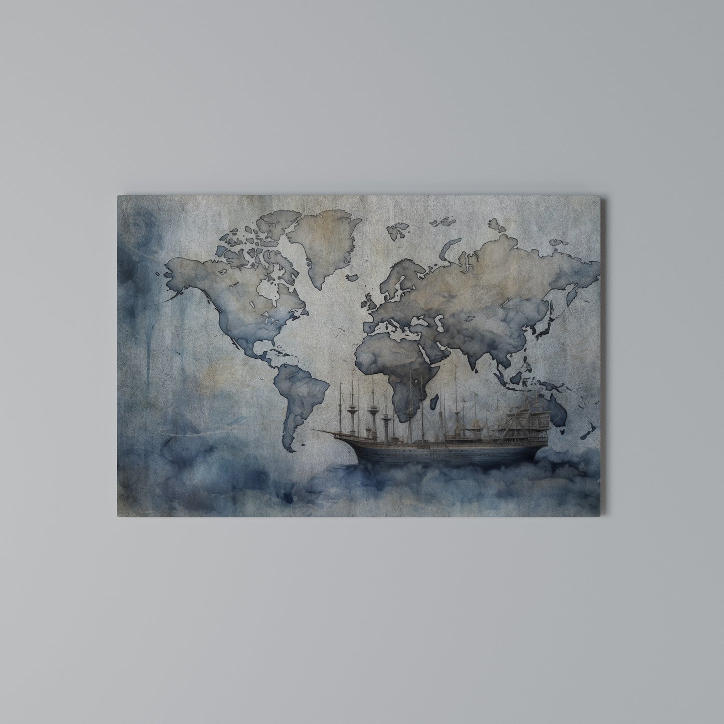 NAVIGATING CLOUDS Horizontal Canvas Print
