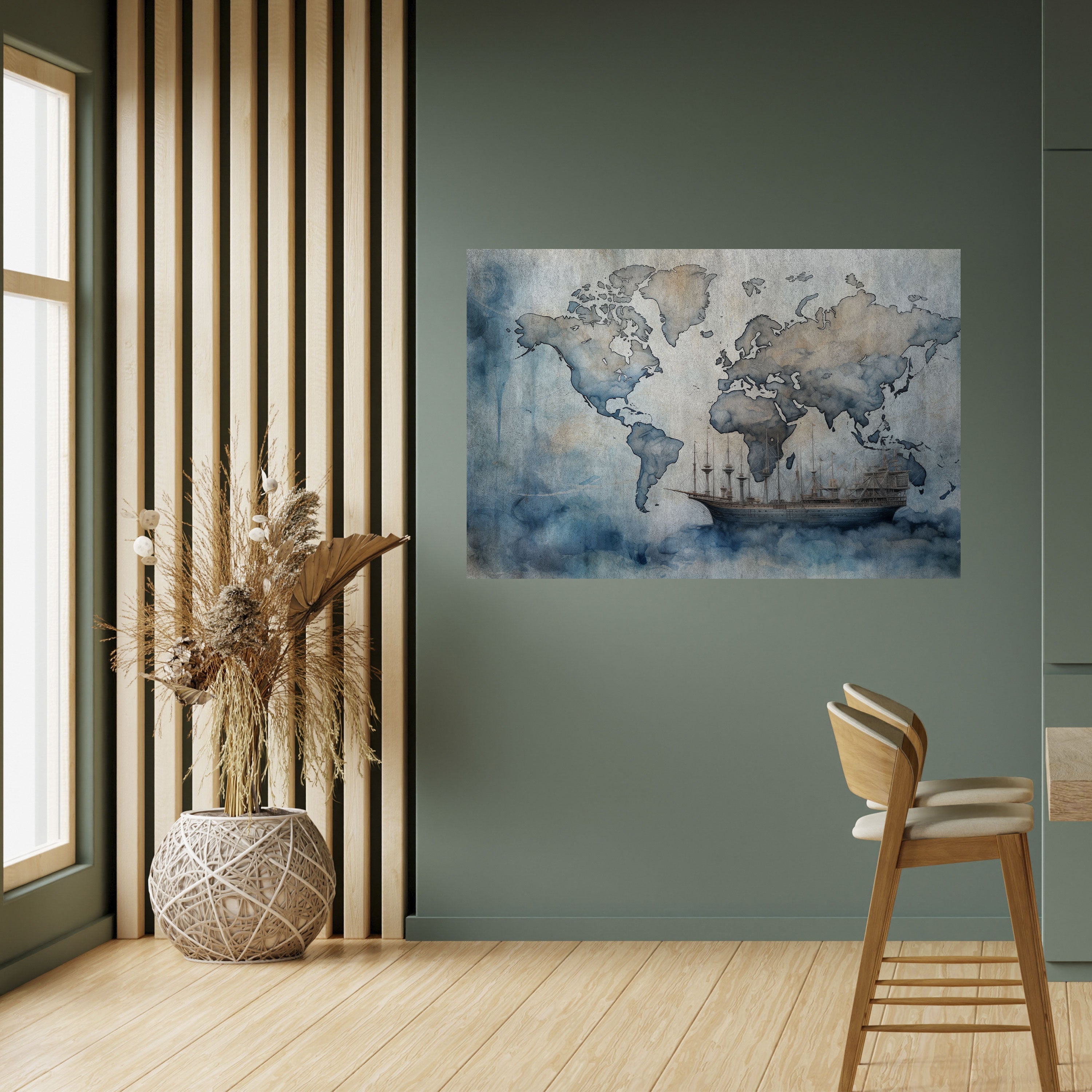 Affiche horizontale autocollante NAVIGATION DANS LES NUAGES