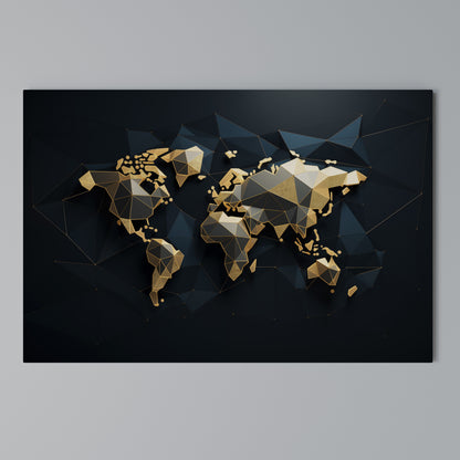 SHIMMERING WORLD SYMMETRY Horizontal Canvas Print