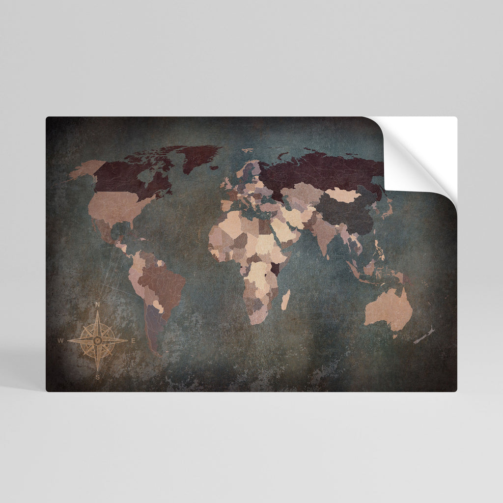 Affiche horizontale autocollante « TESSERAE ARTISTIQUES DE LA TERRE »