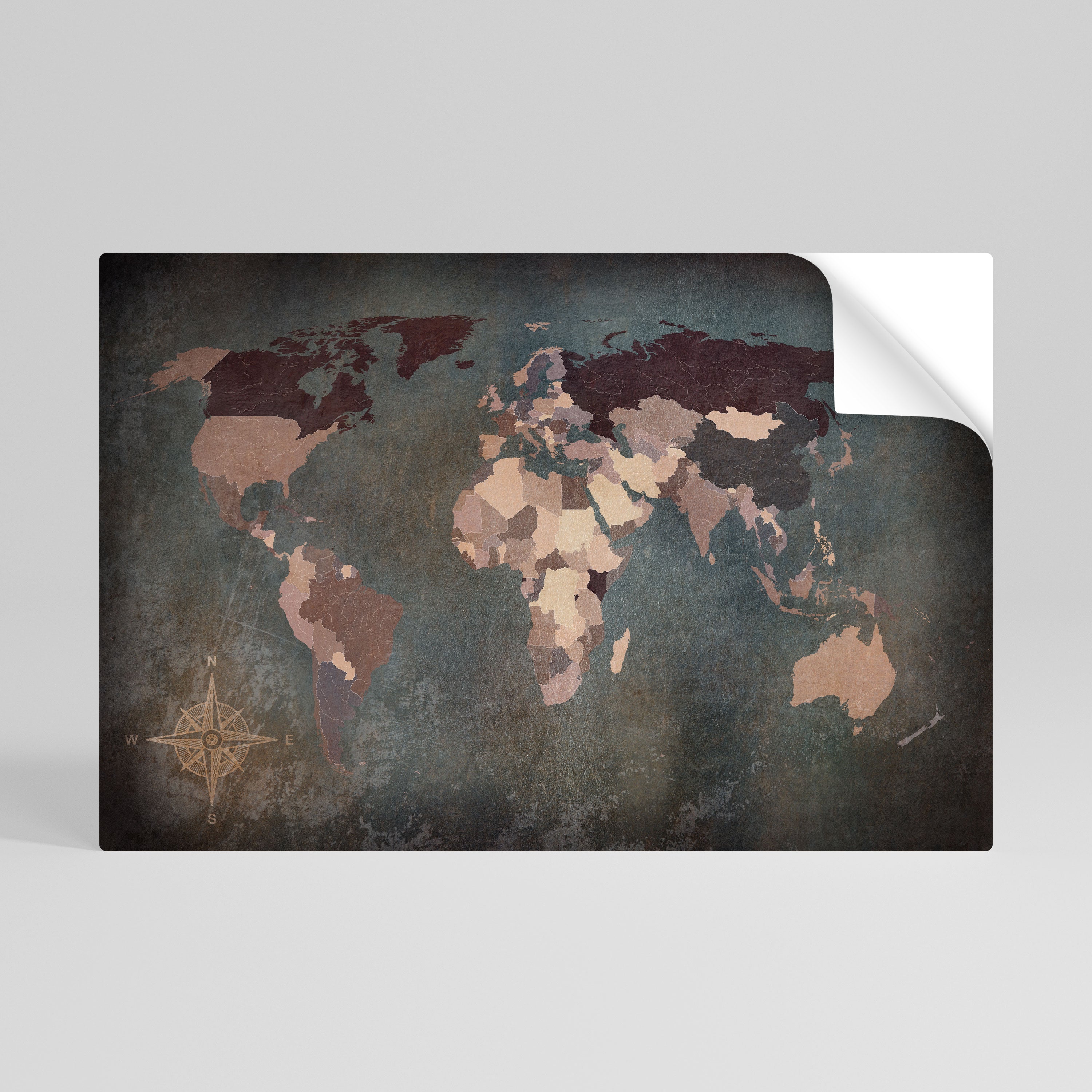 Affiche horizontale autocollante « TESSERAE ARTISTIQUES DE LA TERRE »