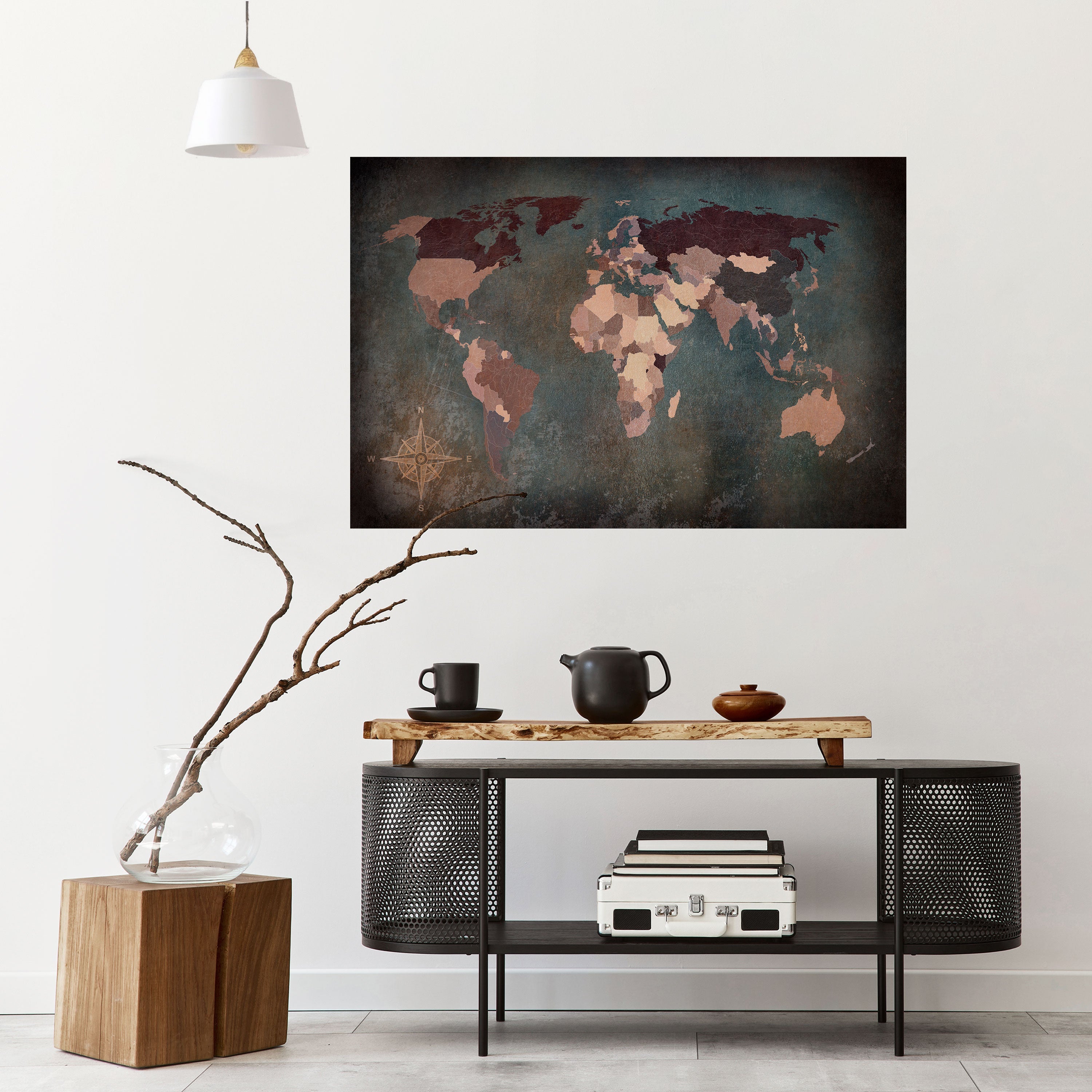Affiche horizontale autocollante « TESSERAE ARTISTIQUES DE LA TERRE »