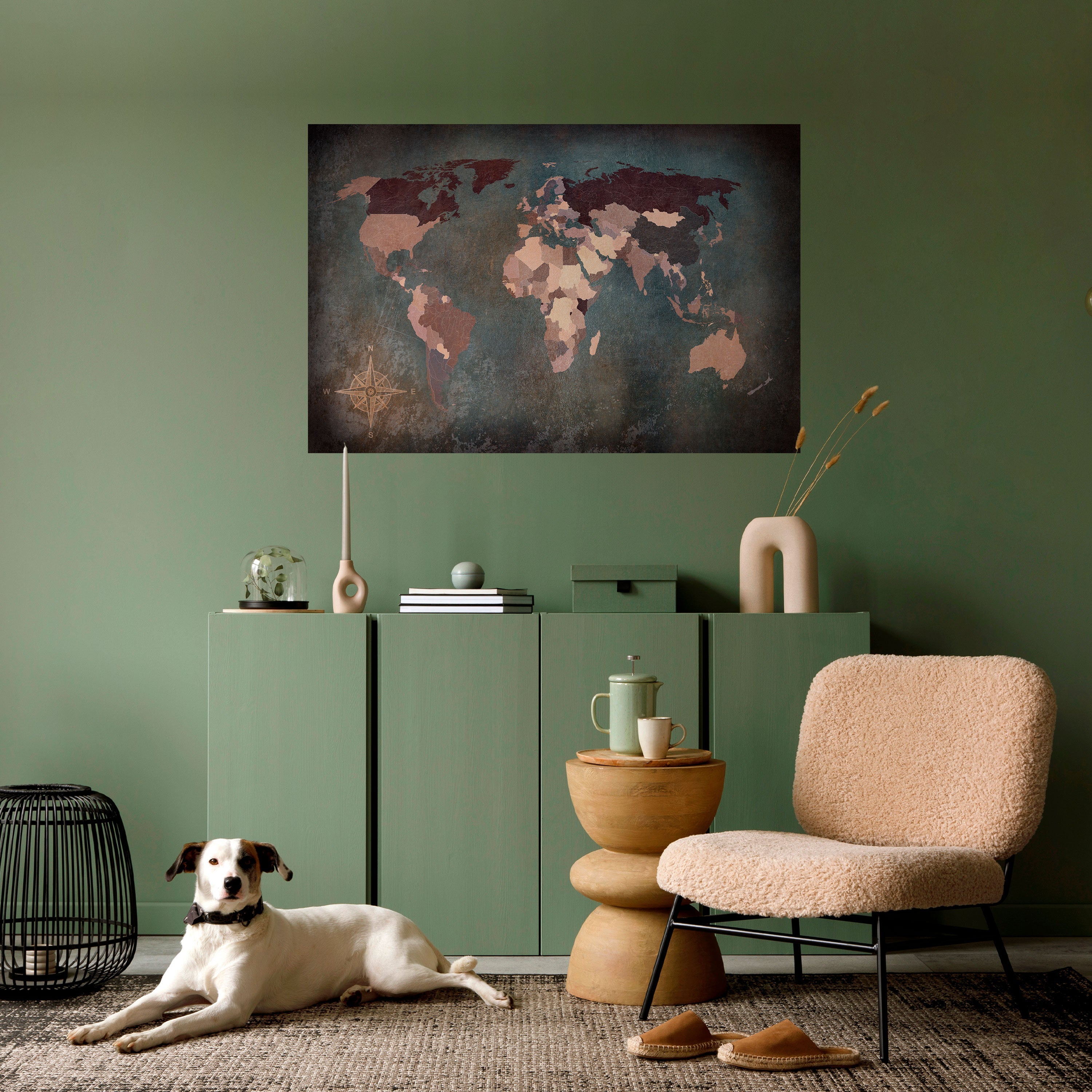 Affiche horizontale autocollante « TESSERAE ARTISTIQUES DE LA TERRE »