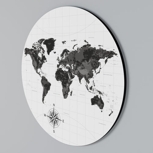 GLOBAL SHADOWS Round Wall Art