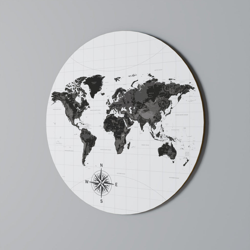 Décoration murale ronde GLOBAL SHADOWS