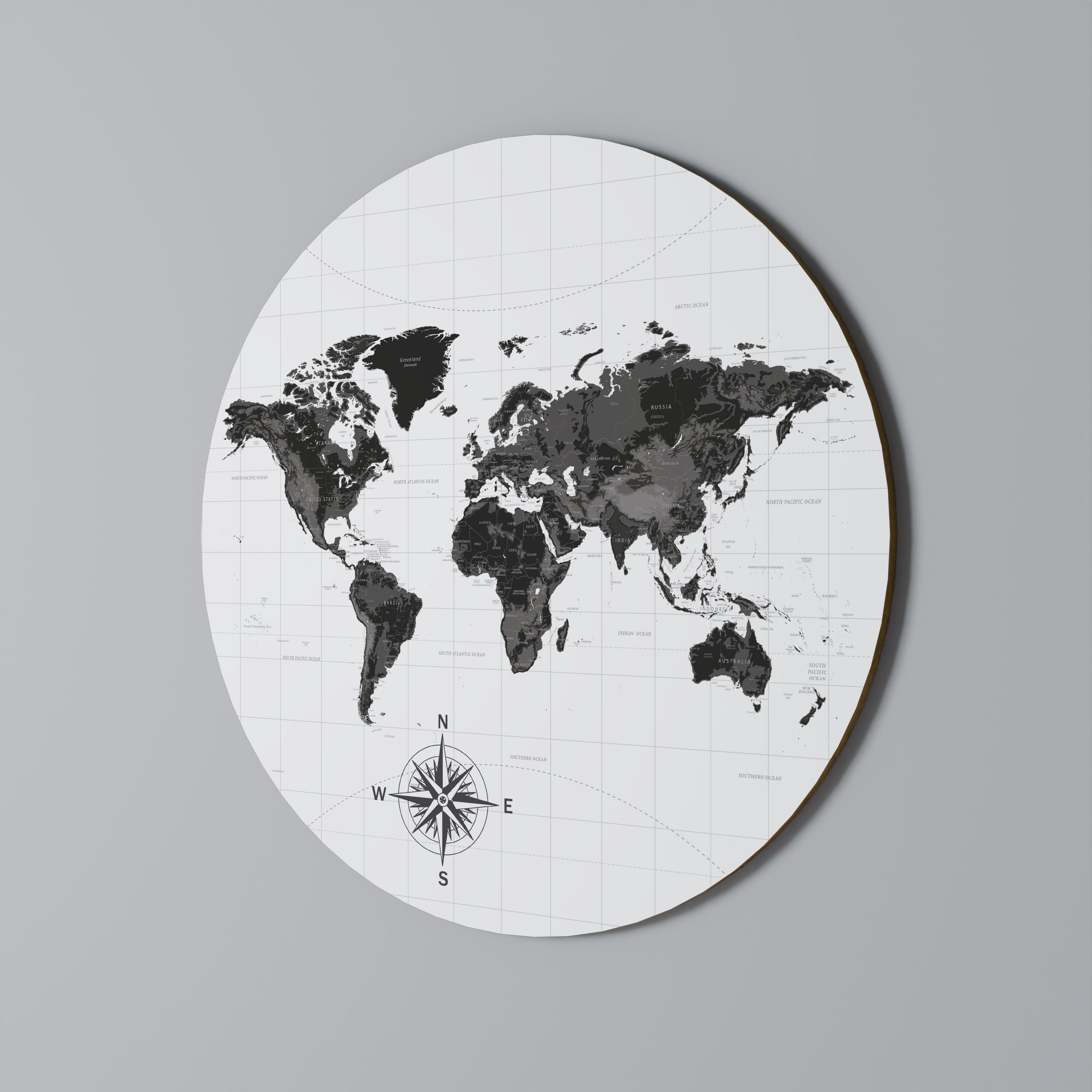 Décoration murale ronde GLOBAL SHADOWS