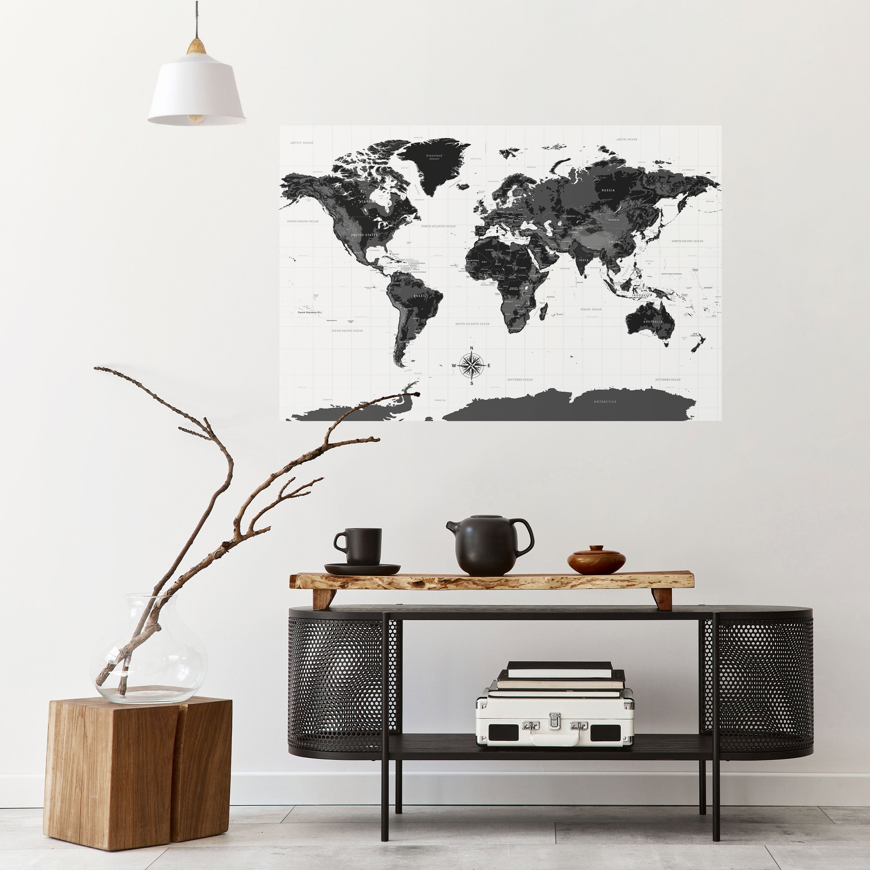 Affiche horizontale autocollante GLOBAL SHADOWS