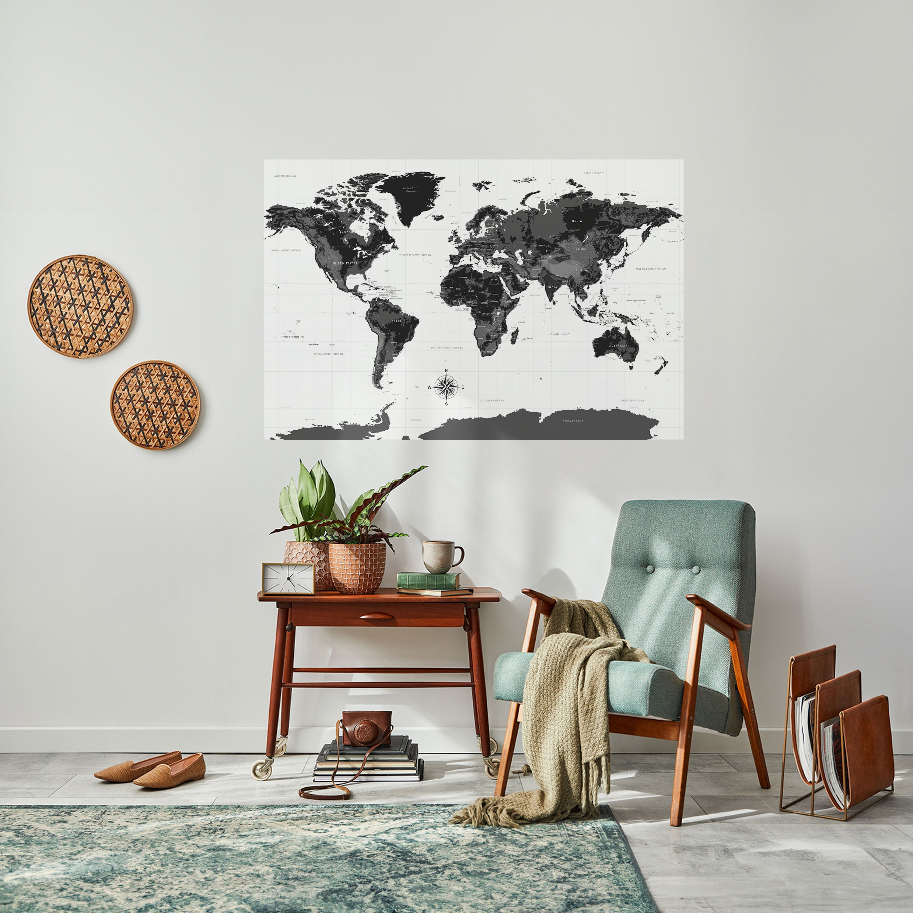 Affiche horizontale autocollante GLOBAL SHADOWS