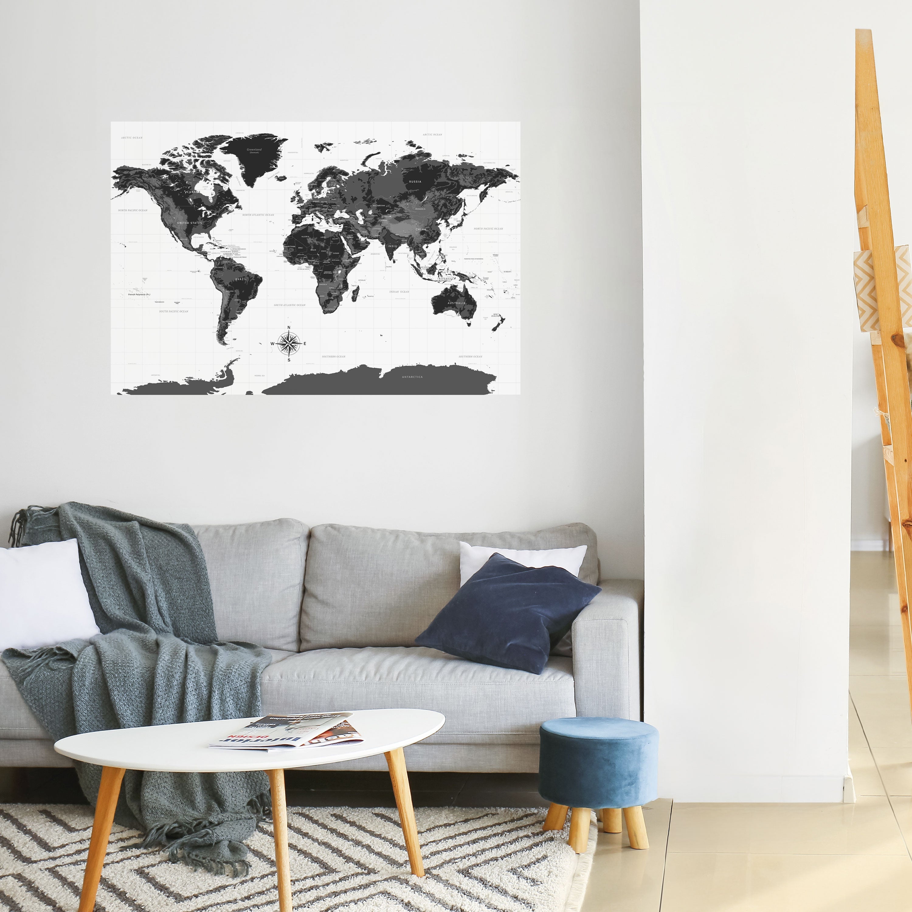 Affiche horizontale autocollante GLOBAL SHADOWS