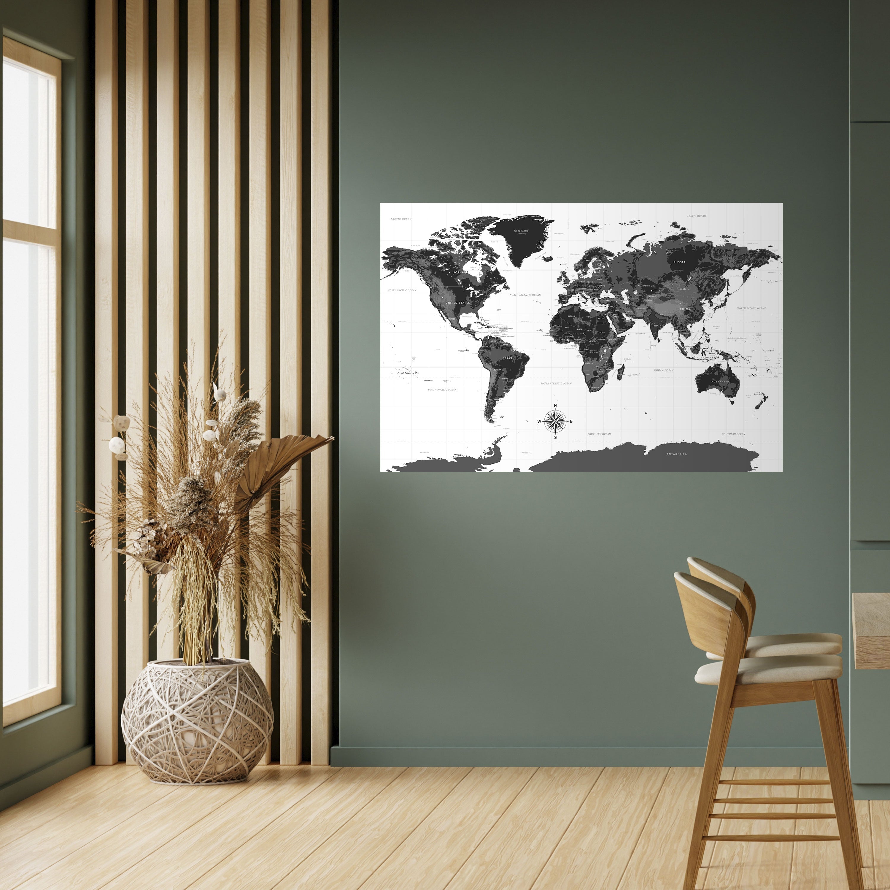 Affiche horizontale autocollante GLOBAL SHADOWS