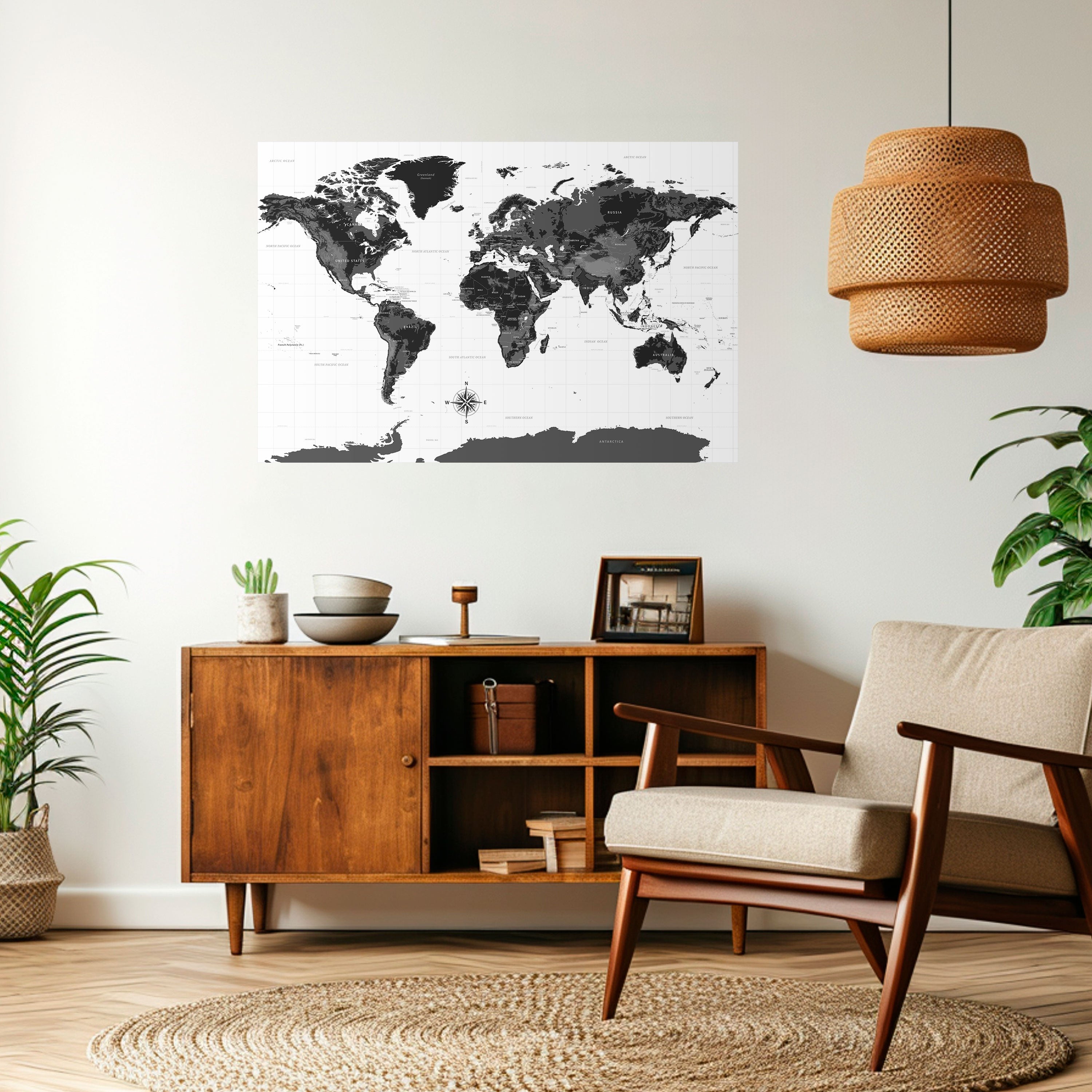 Affiche horizontale autocollante GLOBAL SHADOWS