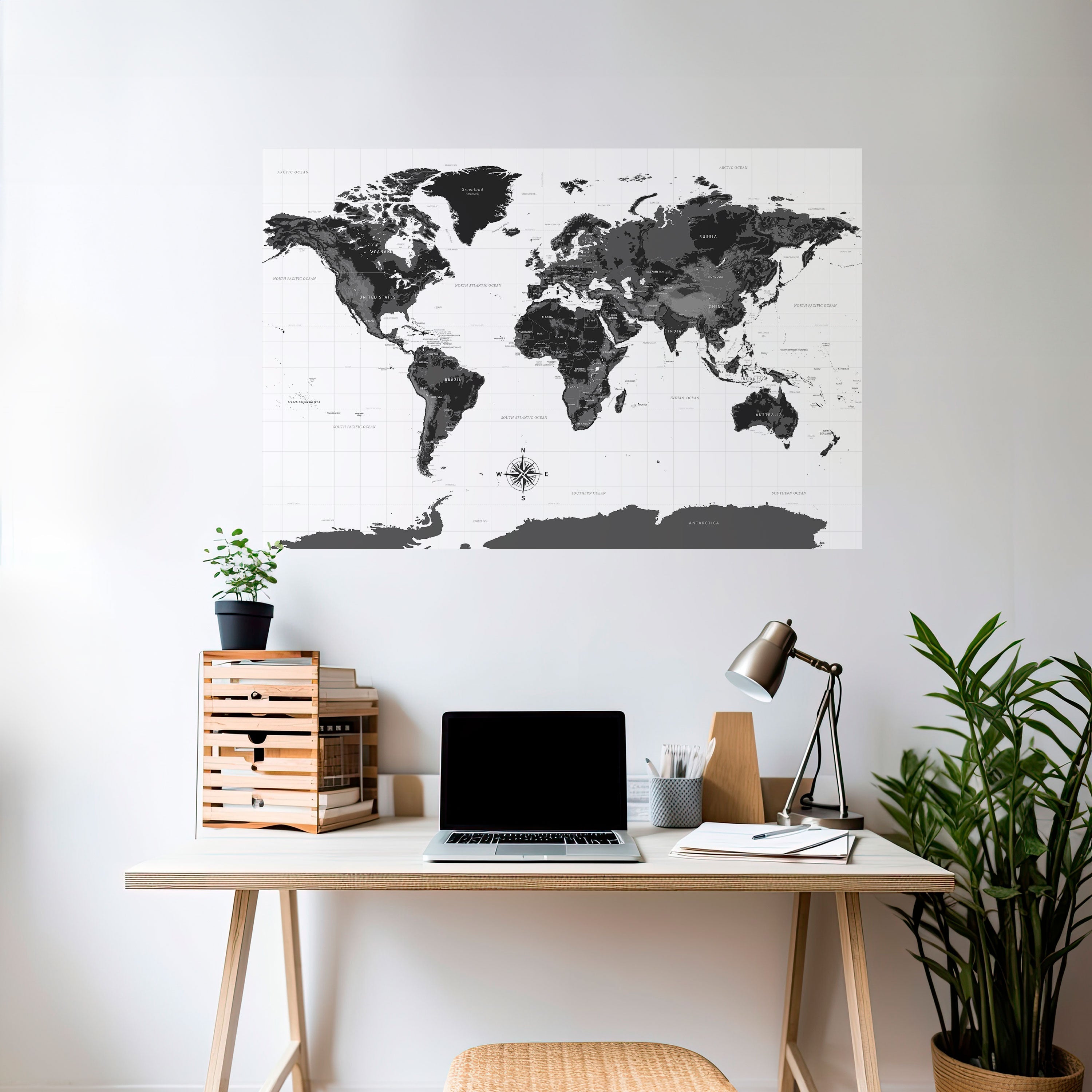 Affiche horizontale autocollante GLOBAL SHADOWS