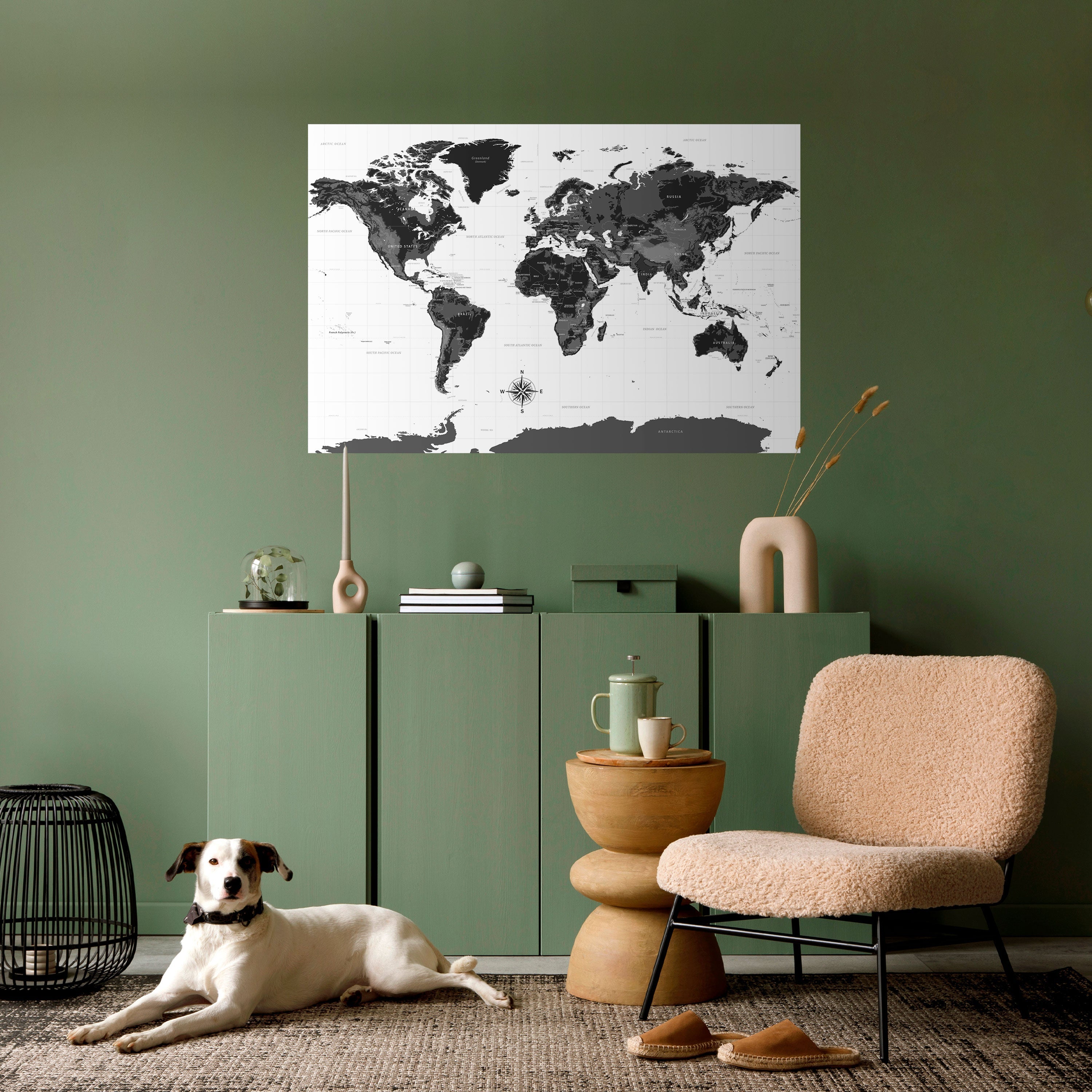 Affiche horizontale autocollante GLOBAL SHADOWS