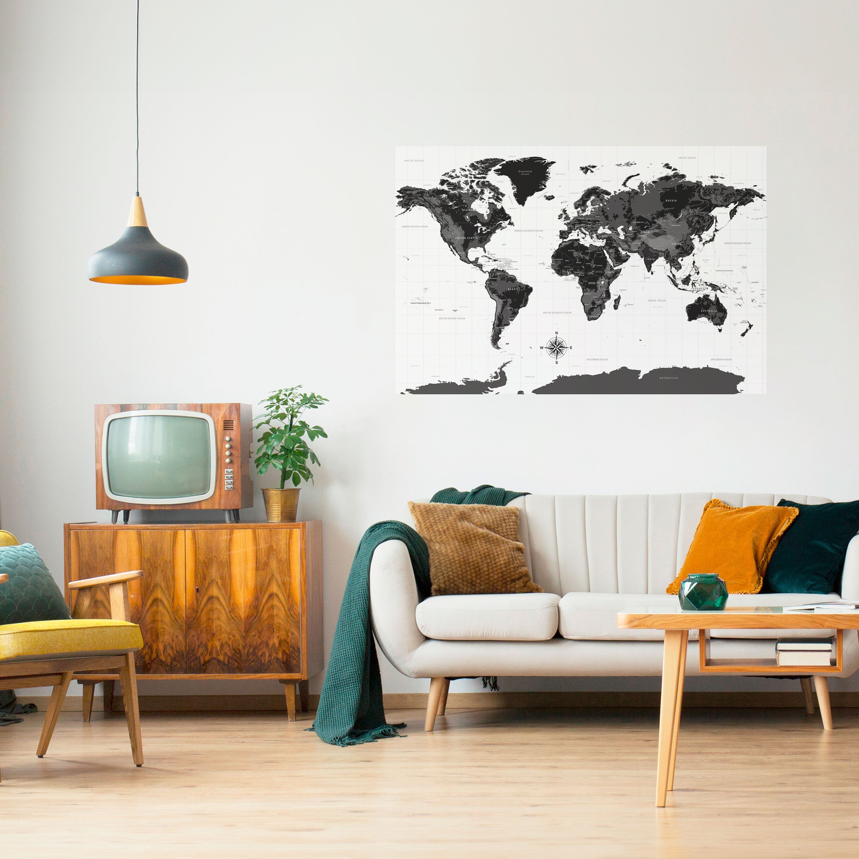Affiche horizontale autocollante GLOBAL SHADOWS