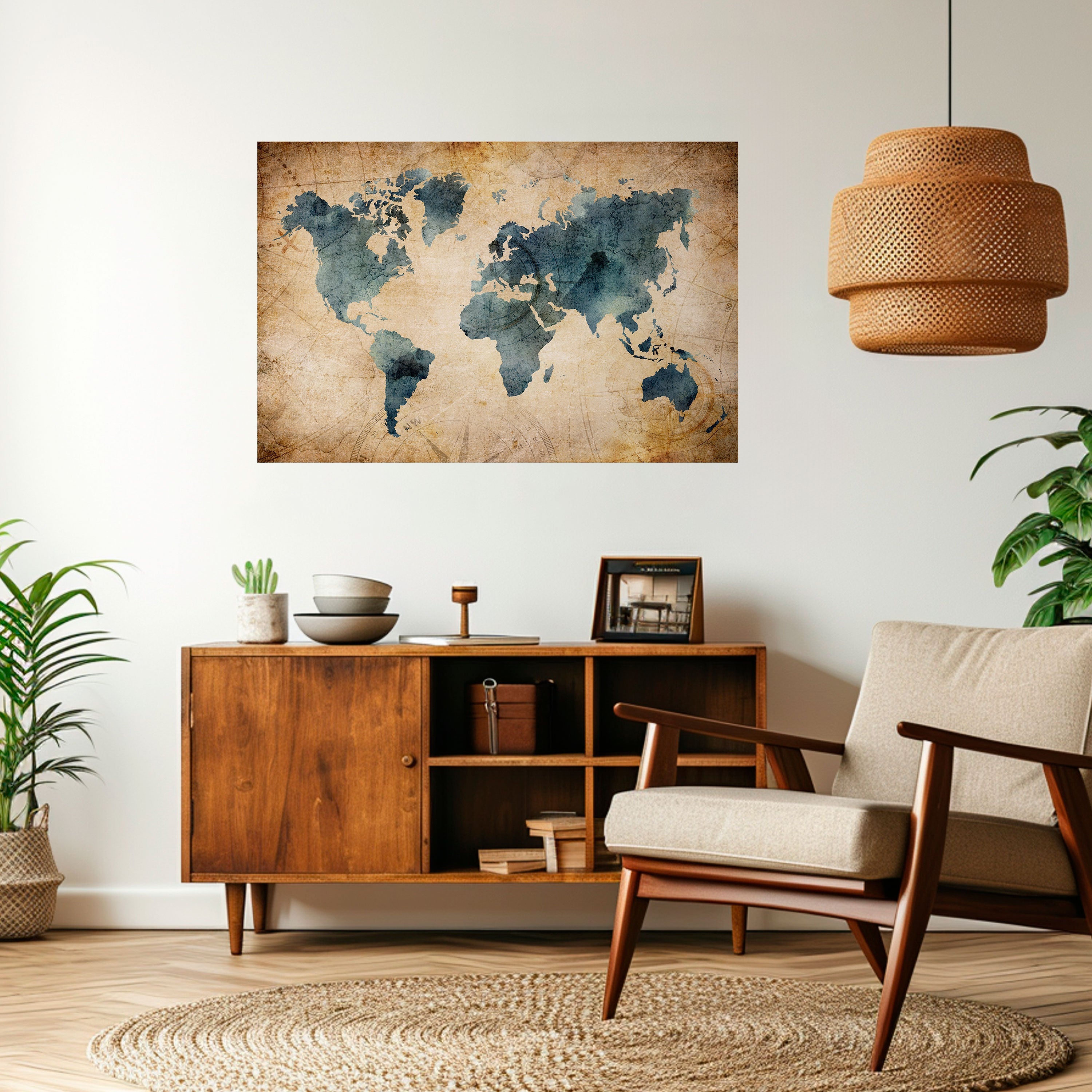 Affiche horizontale autocollante VINTAGE WORLDVIEW
