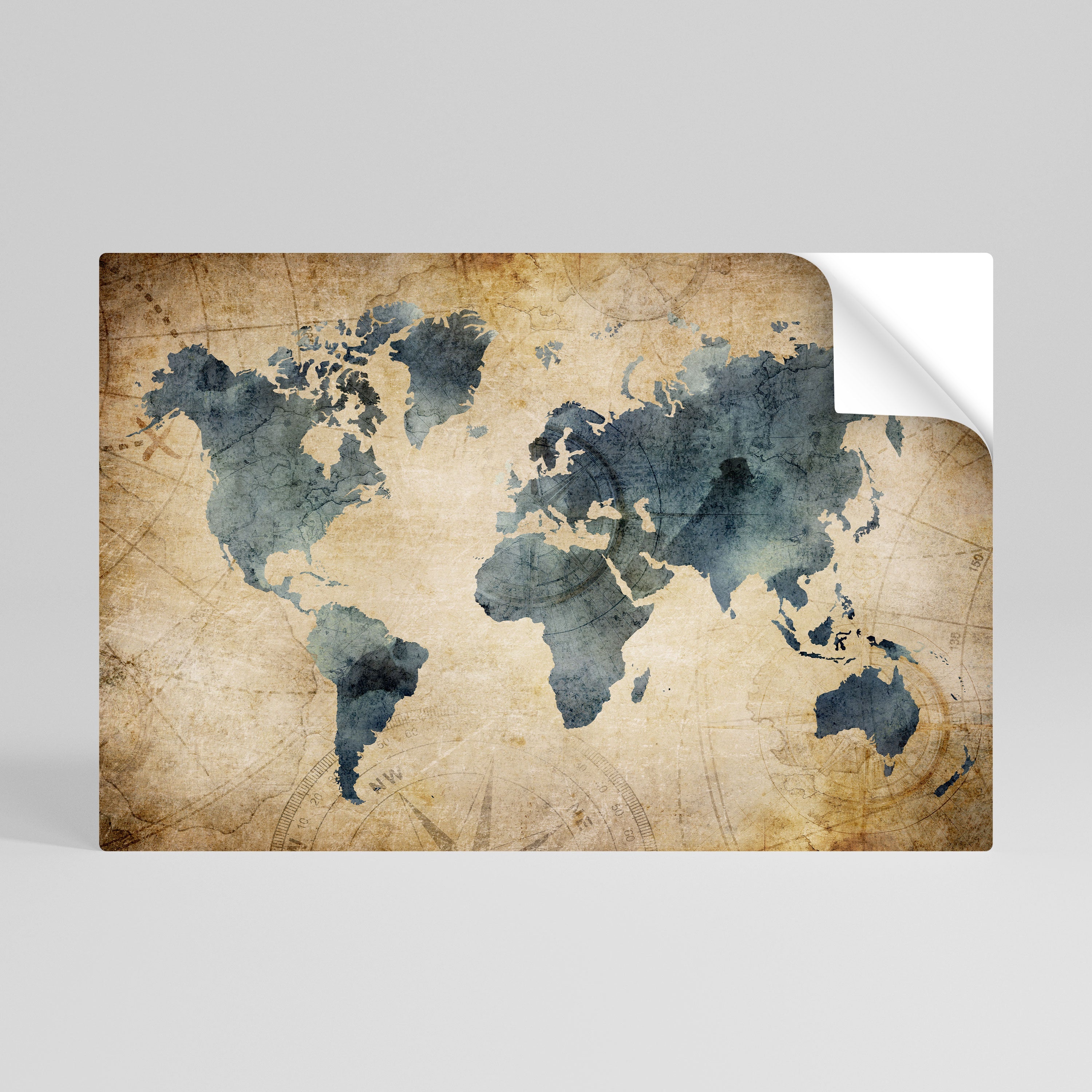 Affiche horizontale autocollante VINTAGE WORLDVIEW