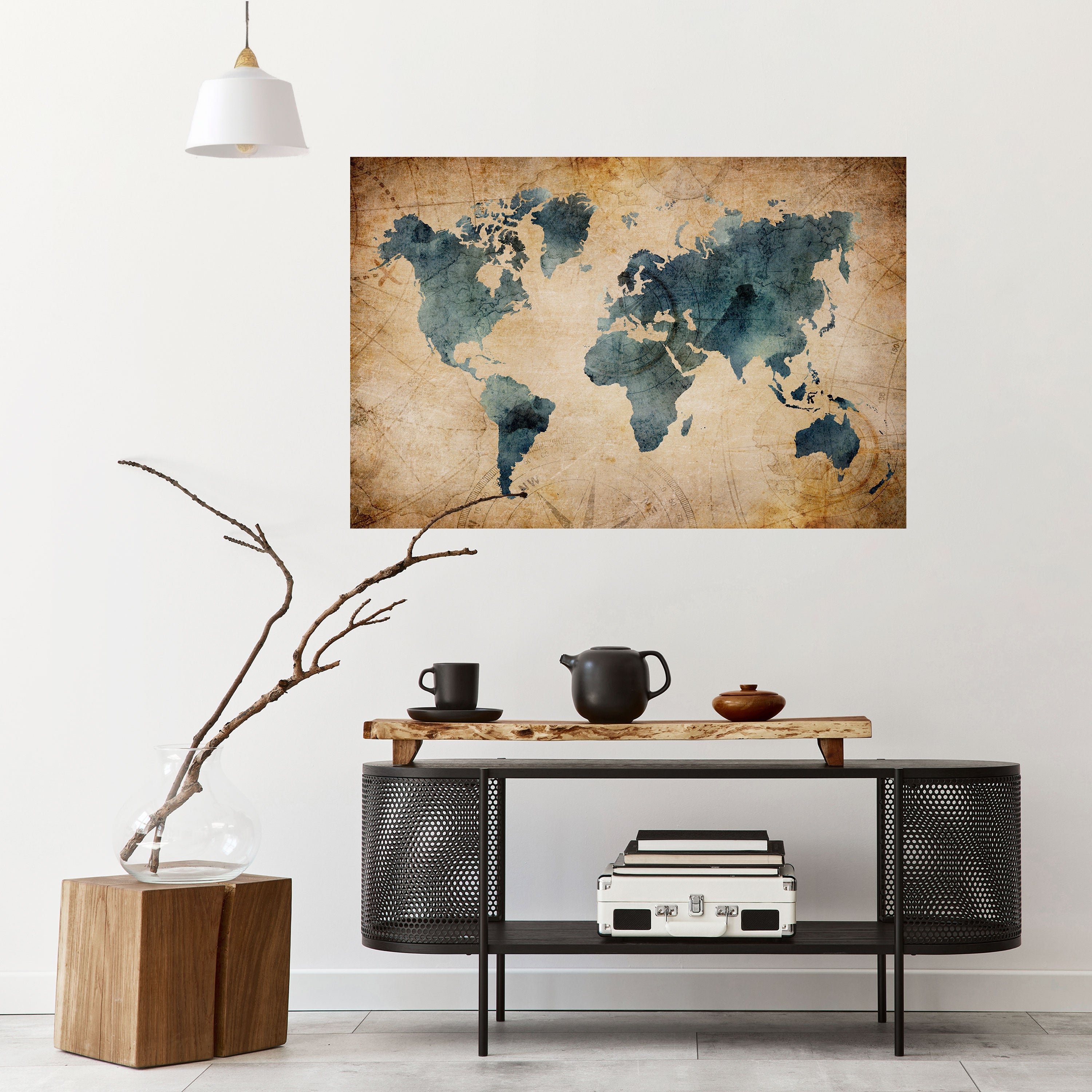 Affiche horizontale autocollante VINTAGE WORLDVIEW