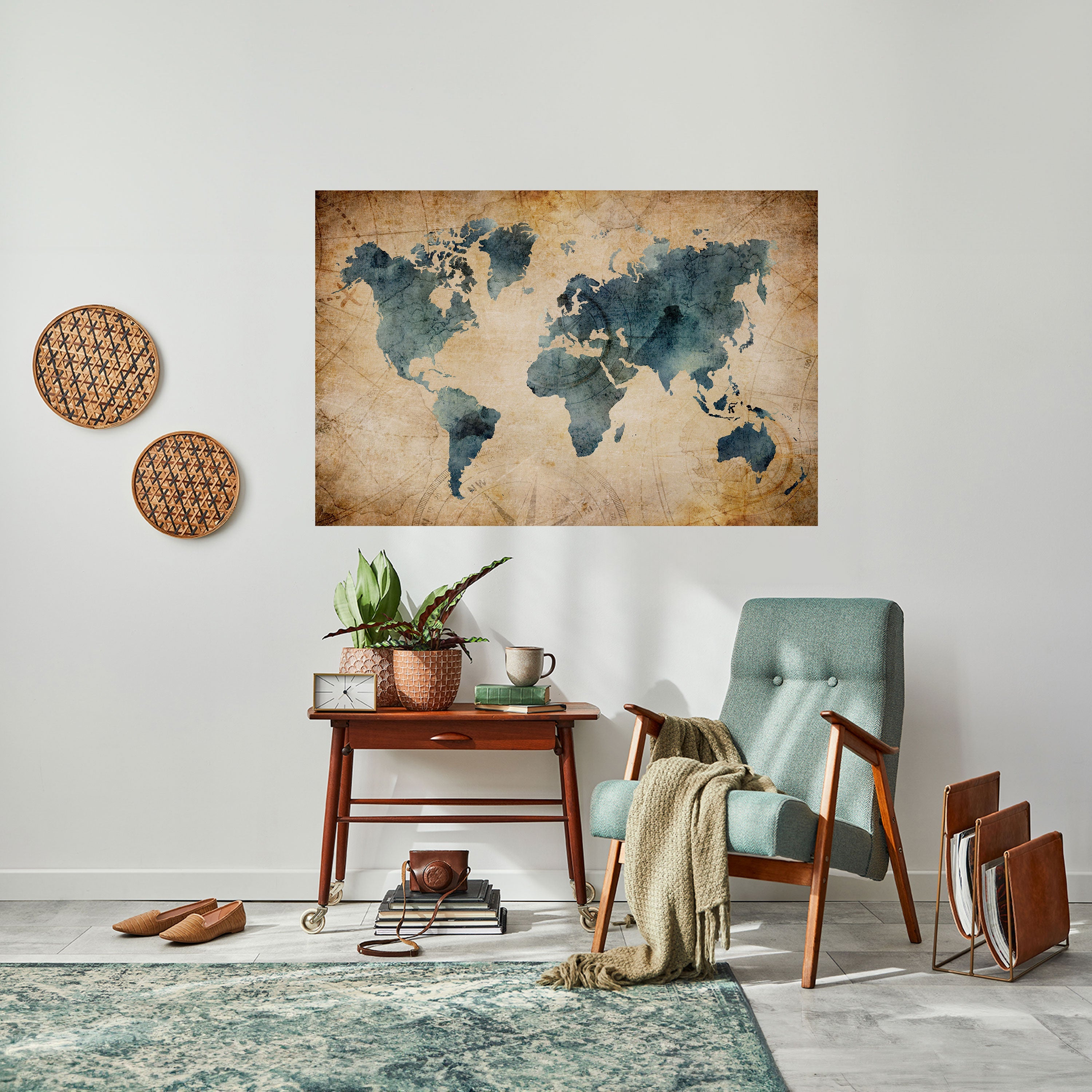 Affiche horizontale autocollante VINTAGE WORLDVIEW