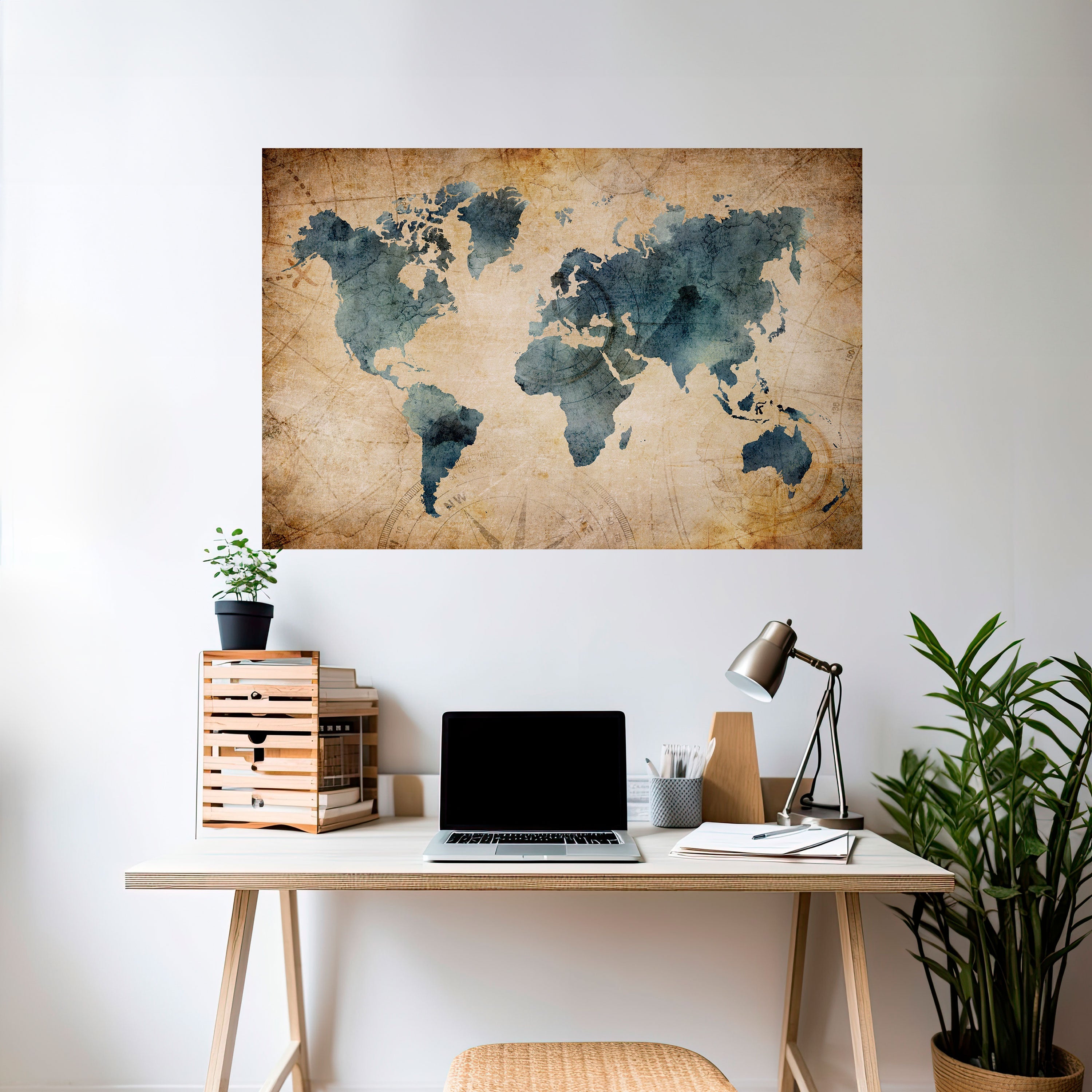 Affiche horizontale autocollante VINTAGE WORLDVIEW