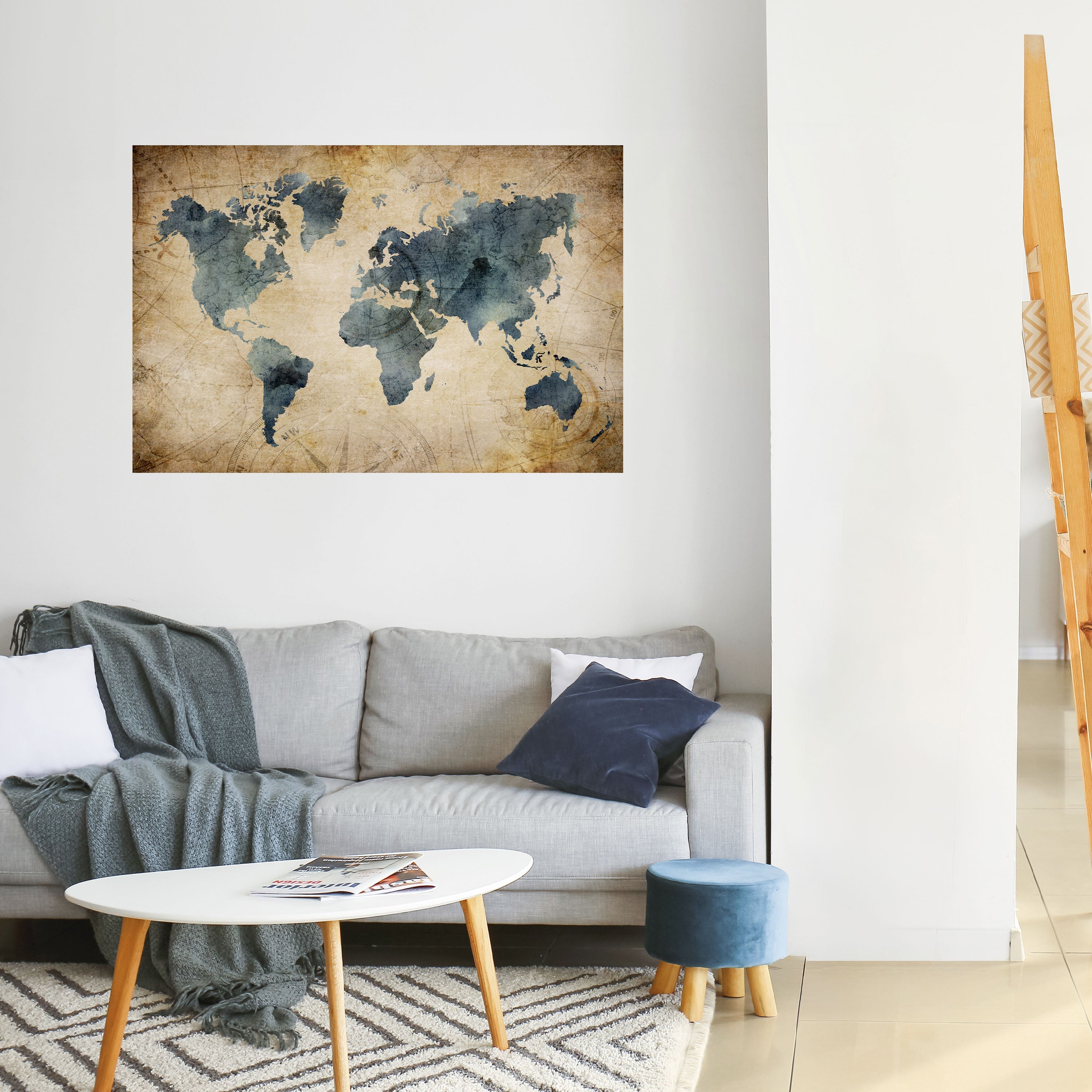 Affiche horizontale autocollante VINTAGE WORLDVIEW