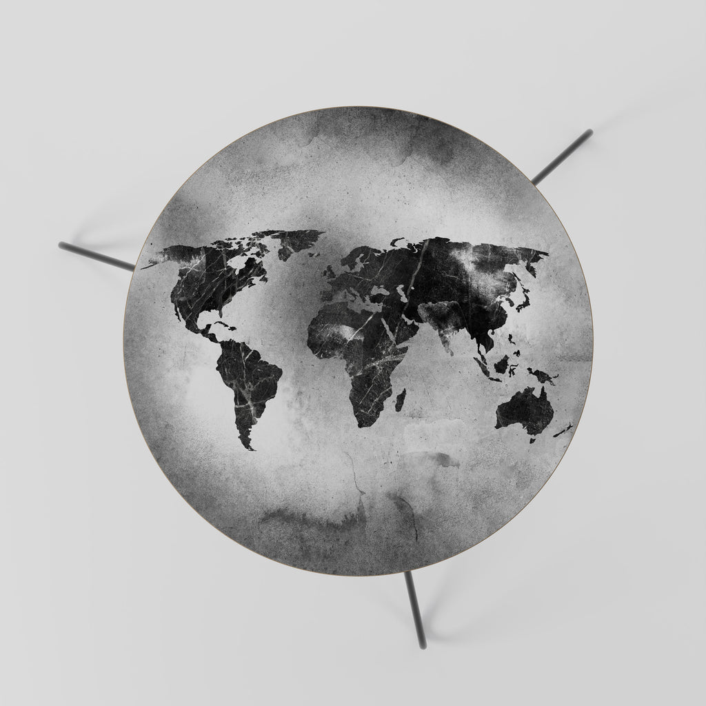 Table basse CONTINENTS OMBRÉS 60