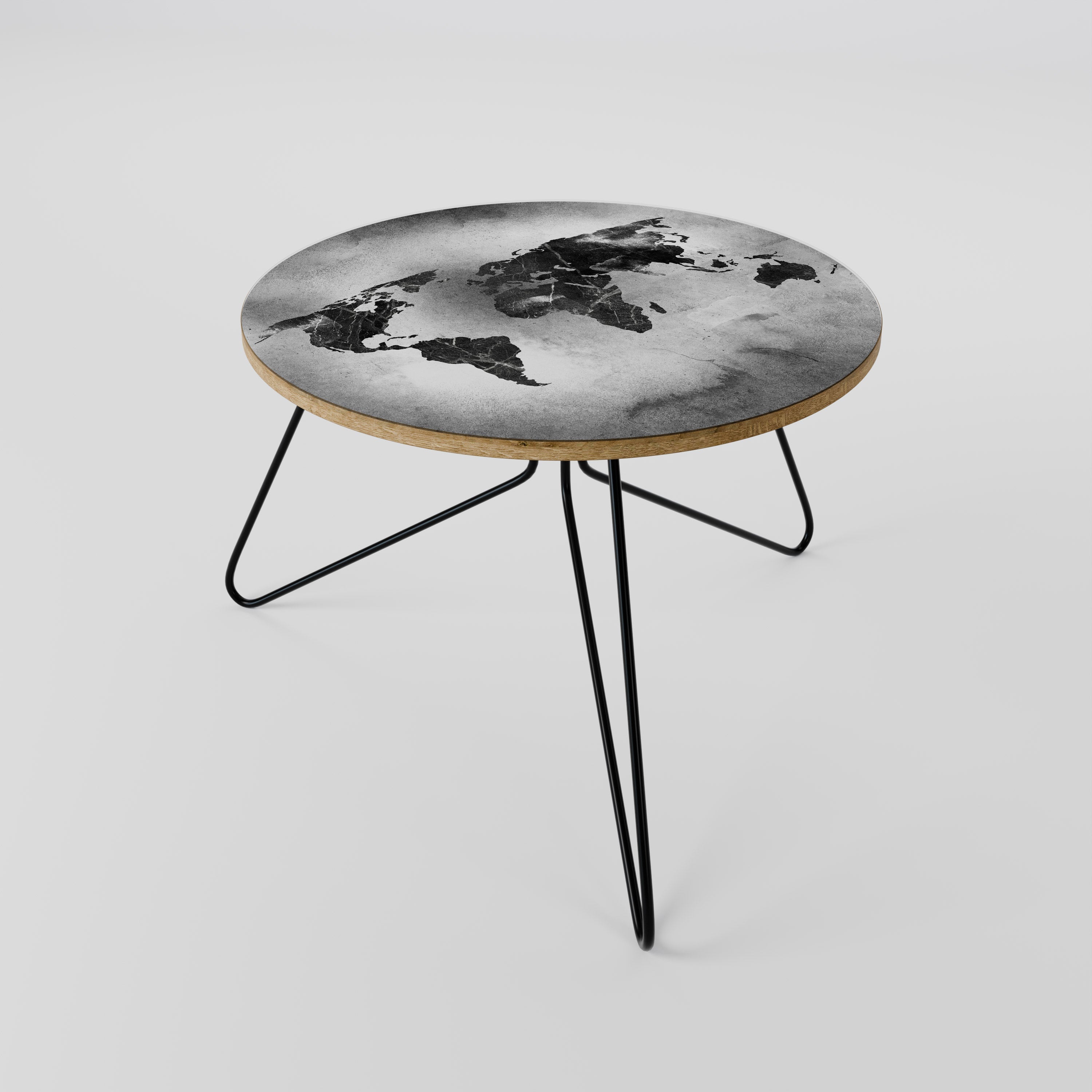 Table basse CONTINENTS OMBRÉS 60