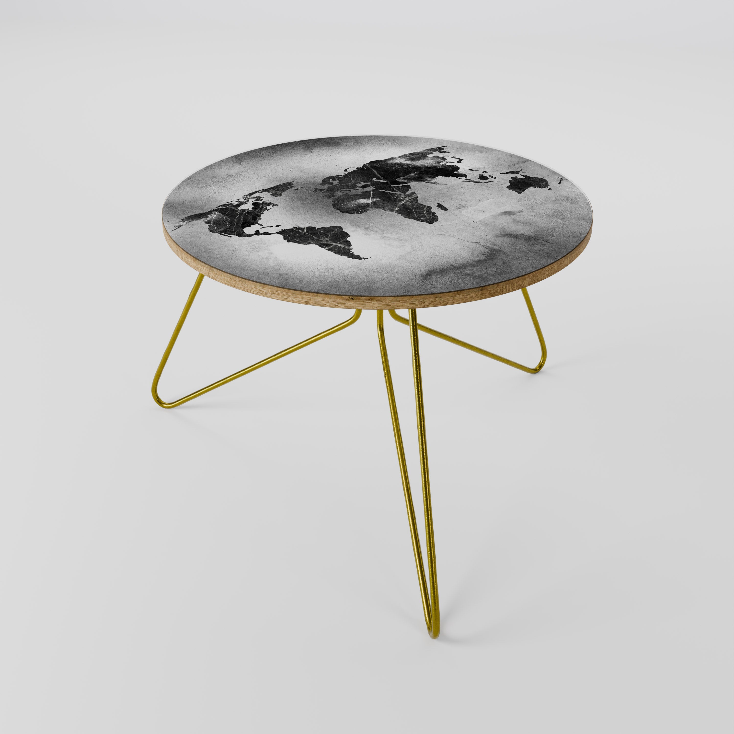 Table basse CONTINENTS OMBRÉS 60