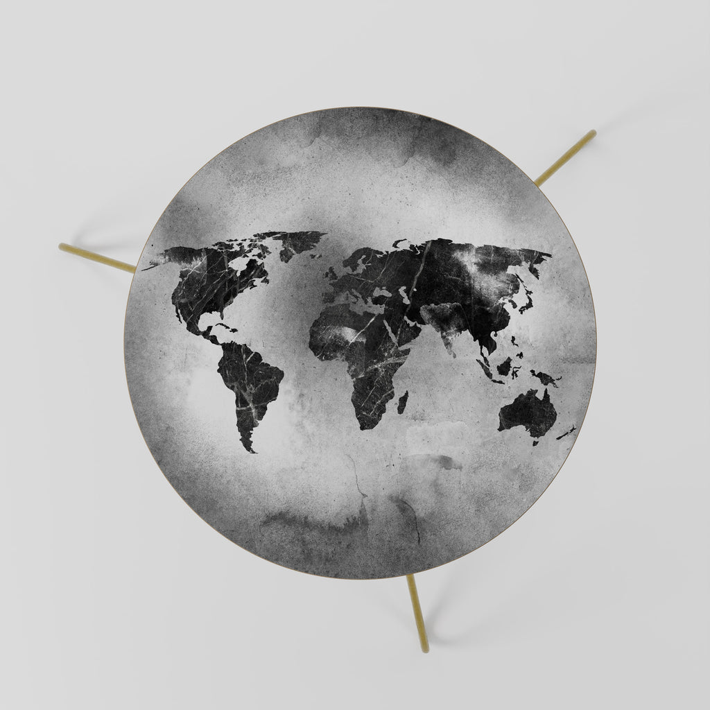 Table basse CONTINENTS OMBRÉS 60