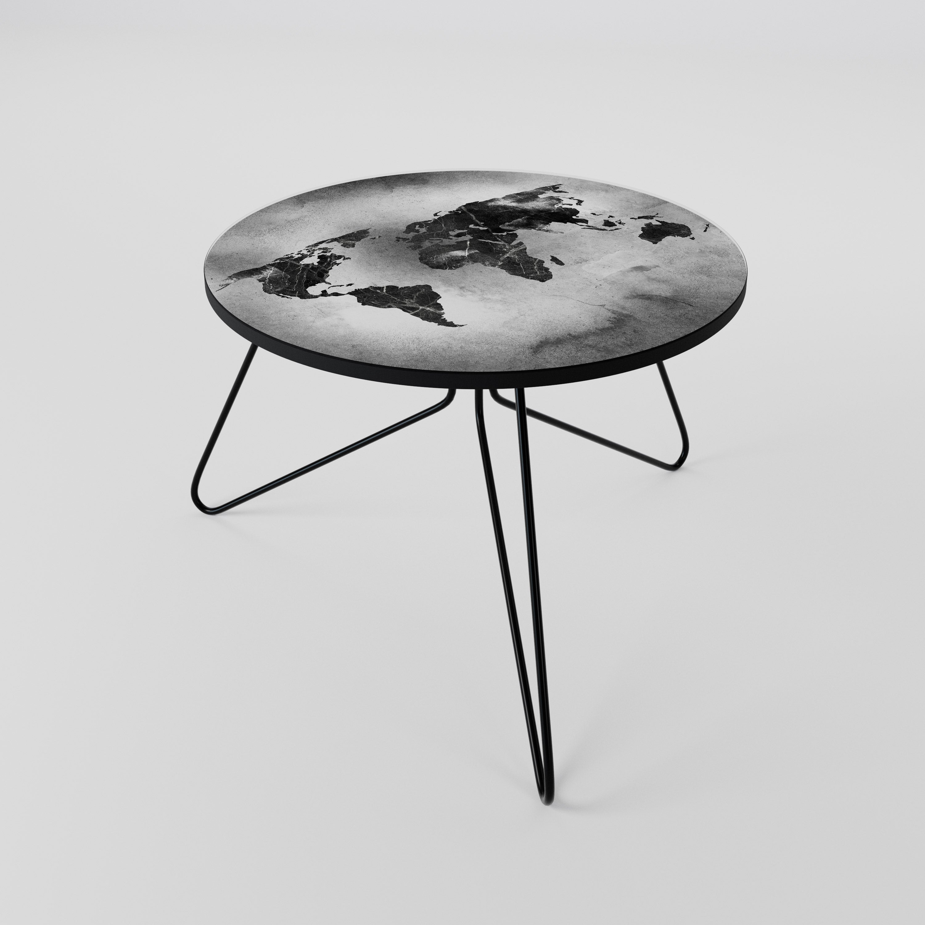 Table basse CONTINENTS OMBRÉS 60