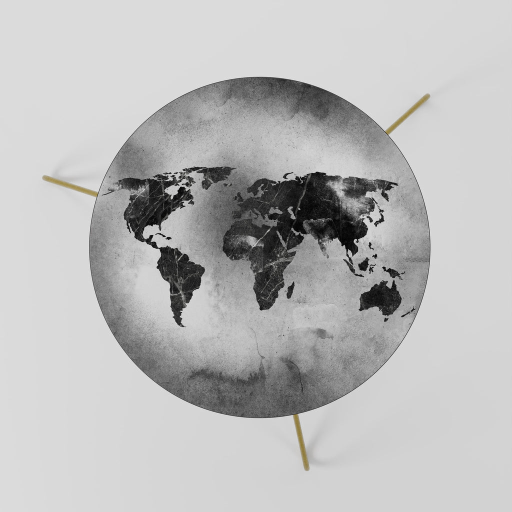 Table basse CONTINENTS OMBRÉS 60