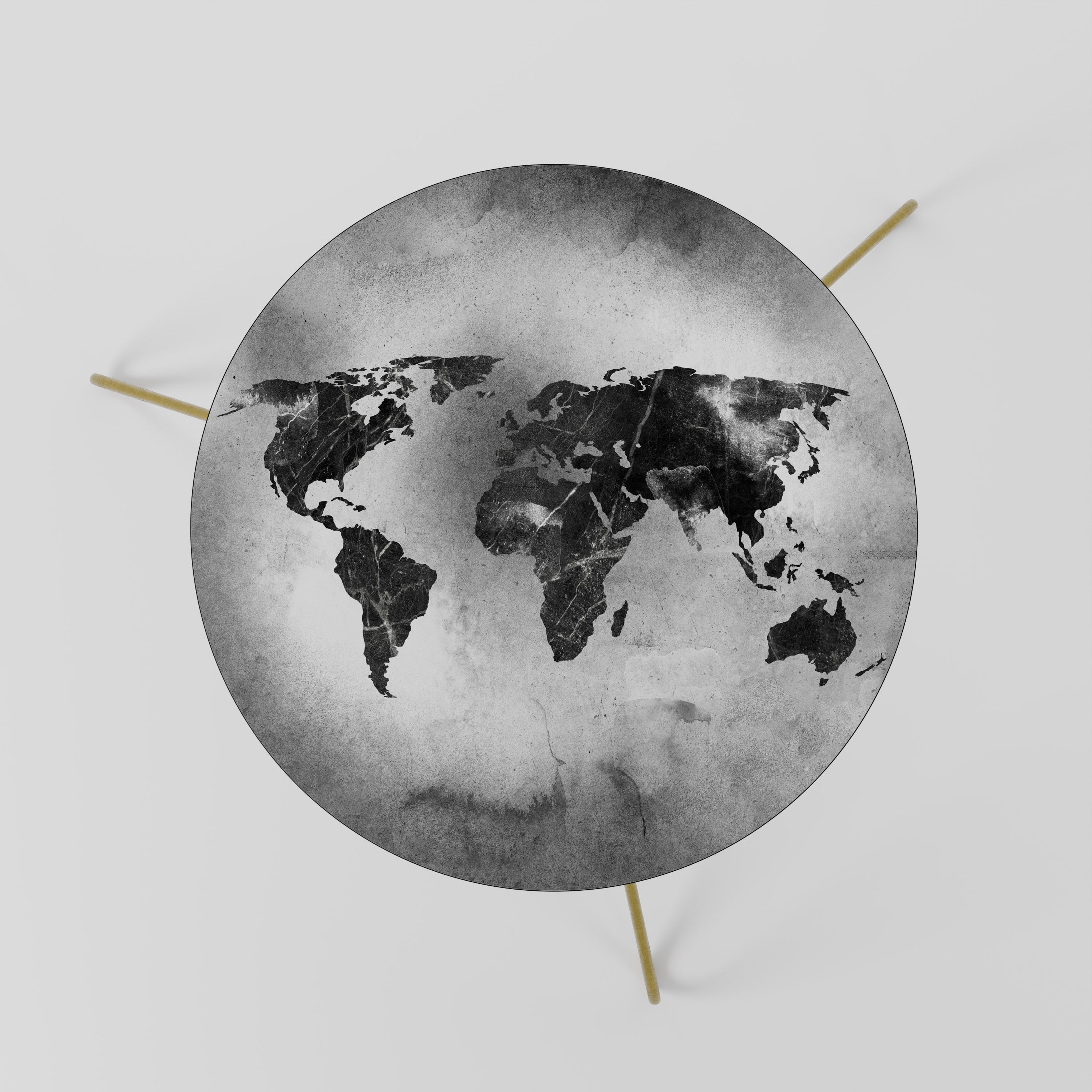 Table basse CONTINENTS OMBRÉS 60