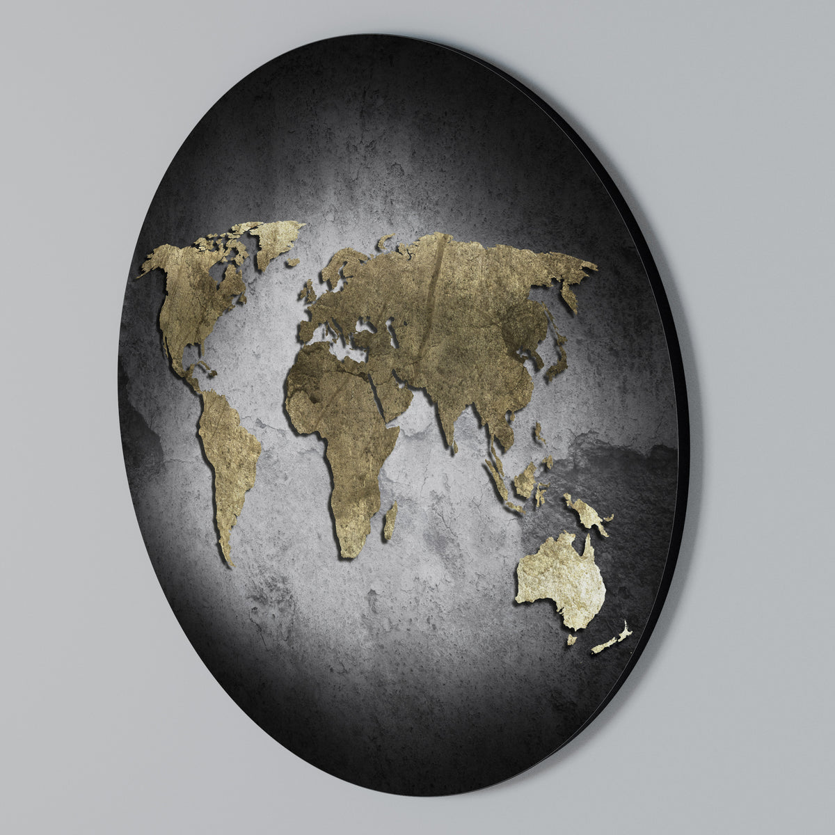 GOLDEN GLOBE TREASURE Round Wall Art