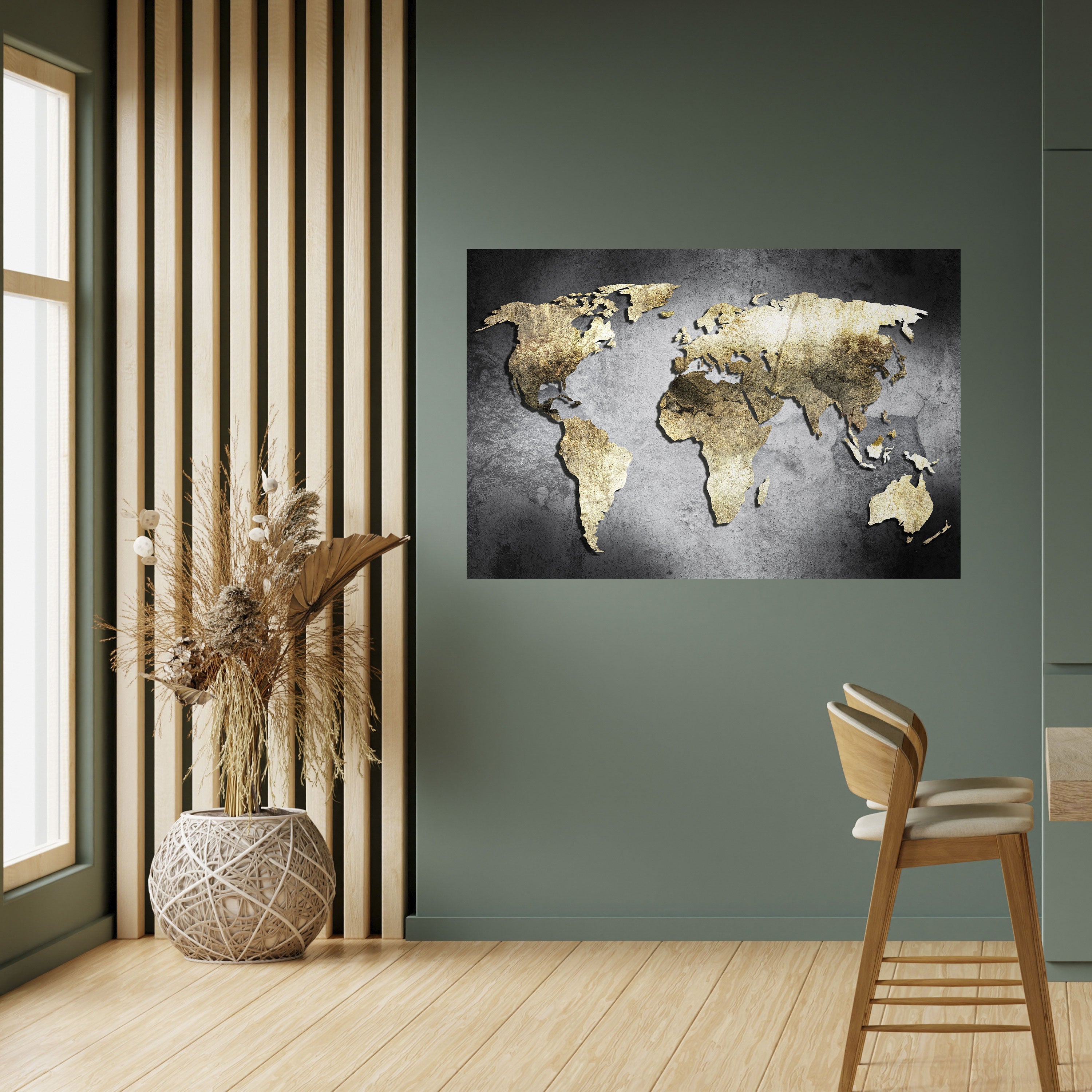 Affiche horizontale autocollante « TRÉSOR DU GLOBE D'OR »
