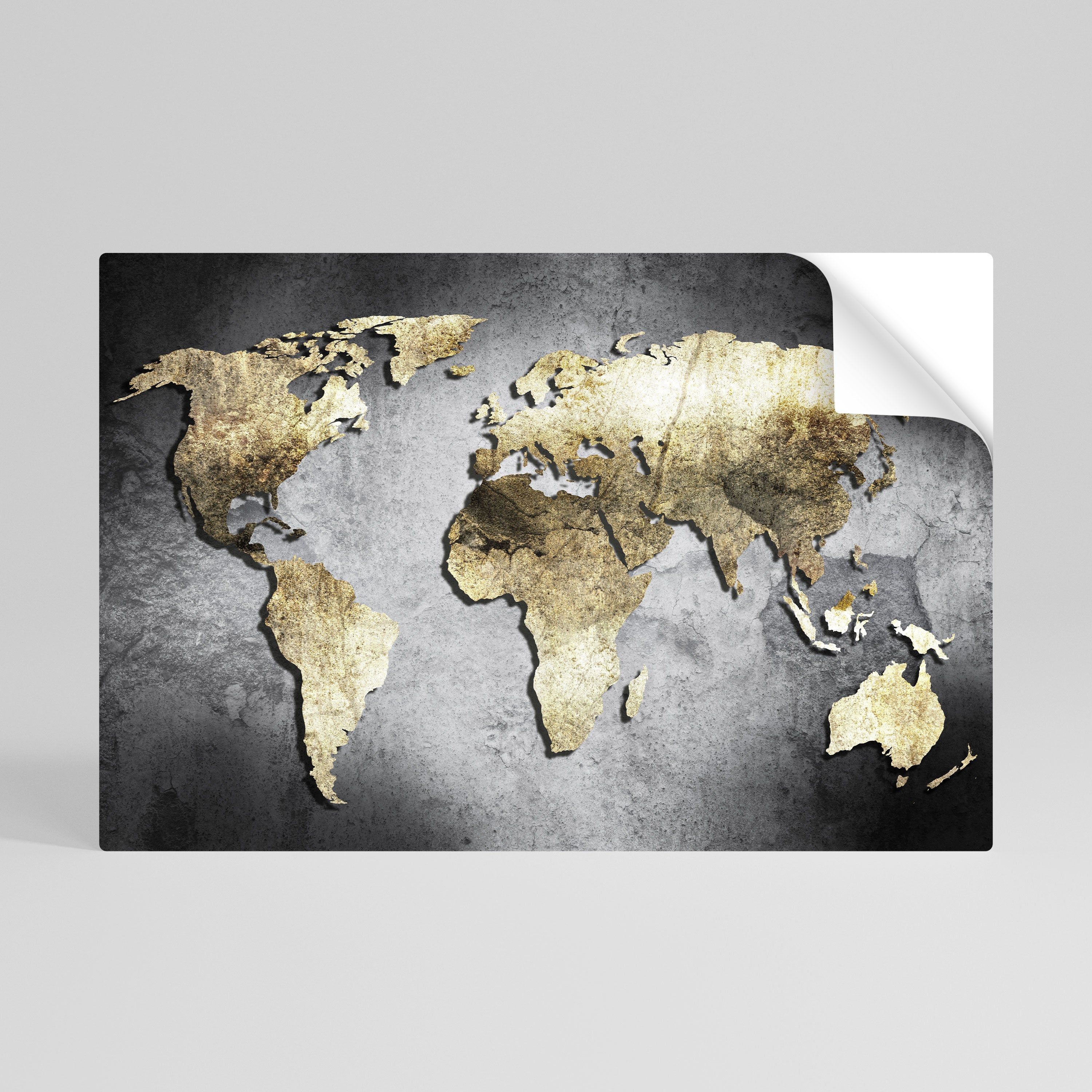 Affiche horizontale autocollante « TRÉSOR DU GLOBE D'OR »