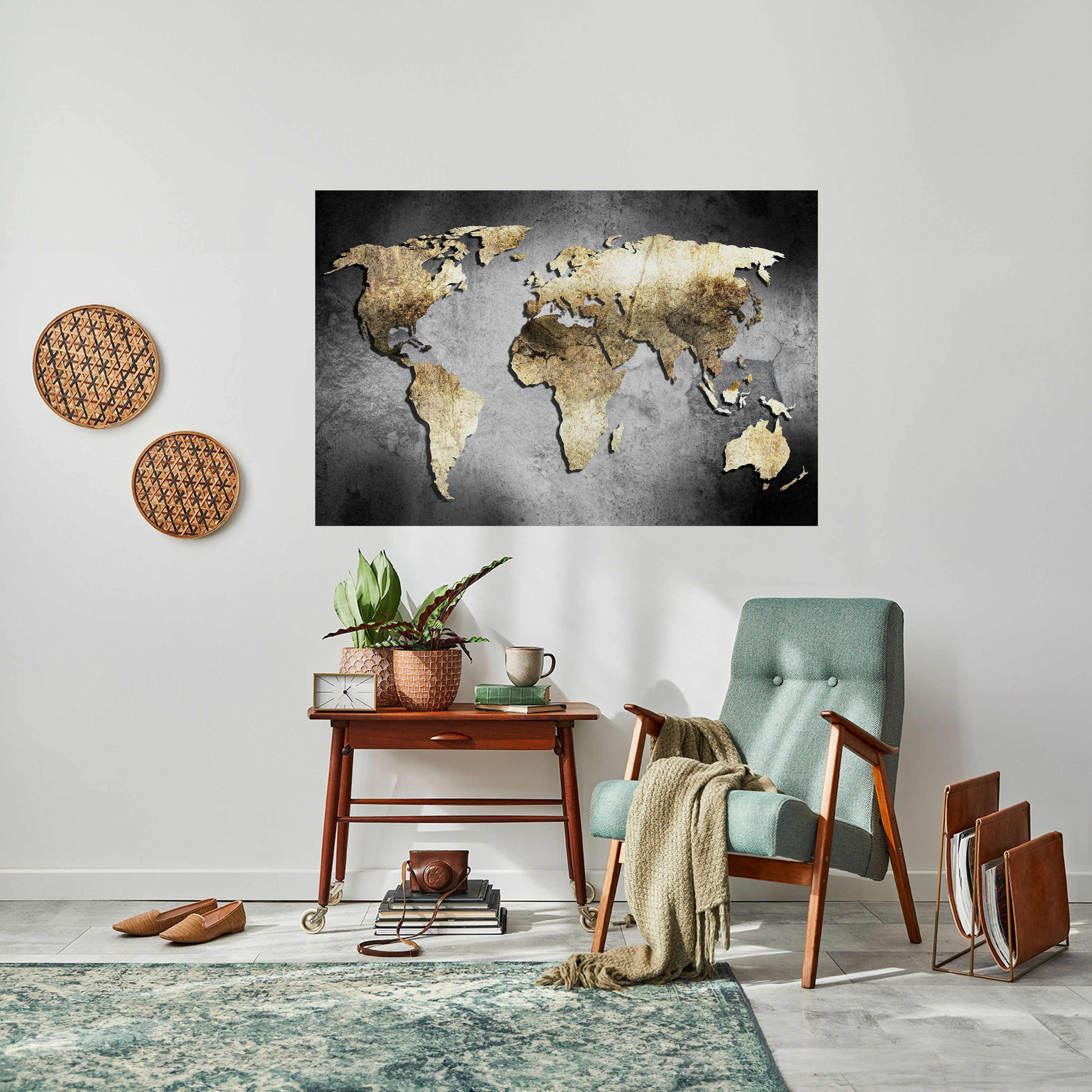 Affiche horizontale autocollante « TRÉSOR DU GLOBE D'OR »