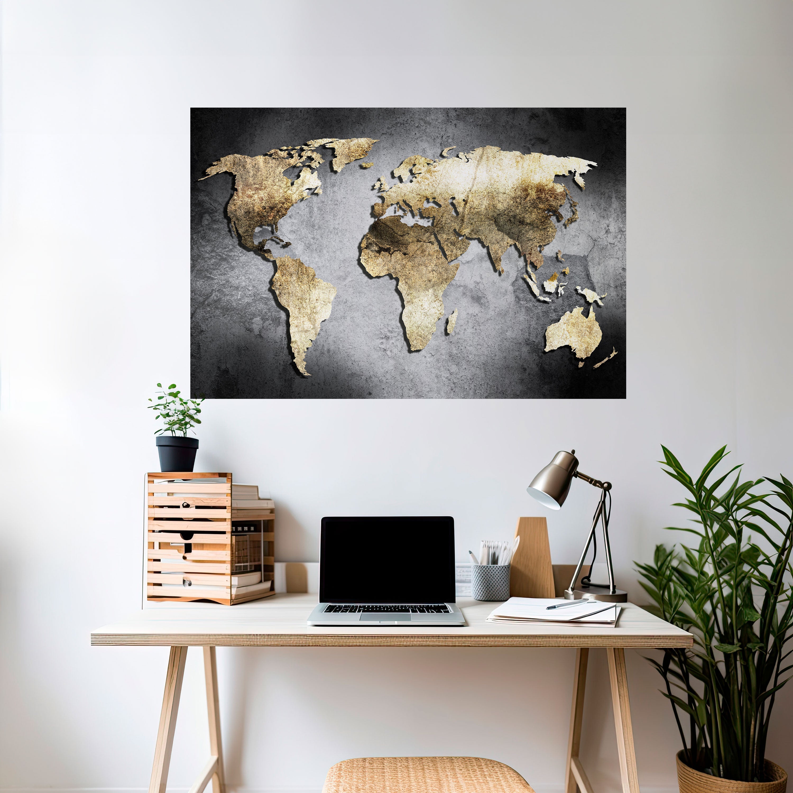 Affiche horizontale autocollante « TRÉSOR DU GLOBE D'OR »