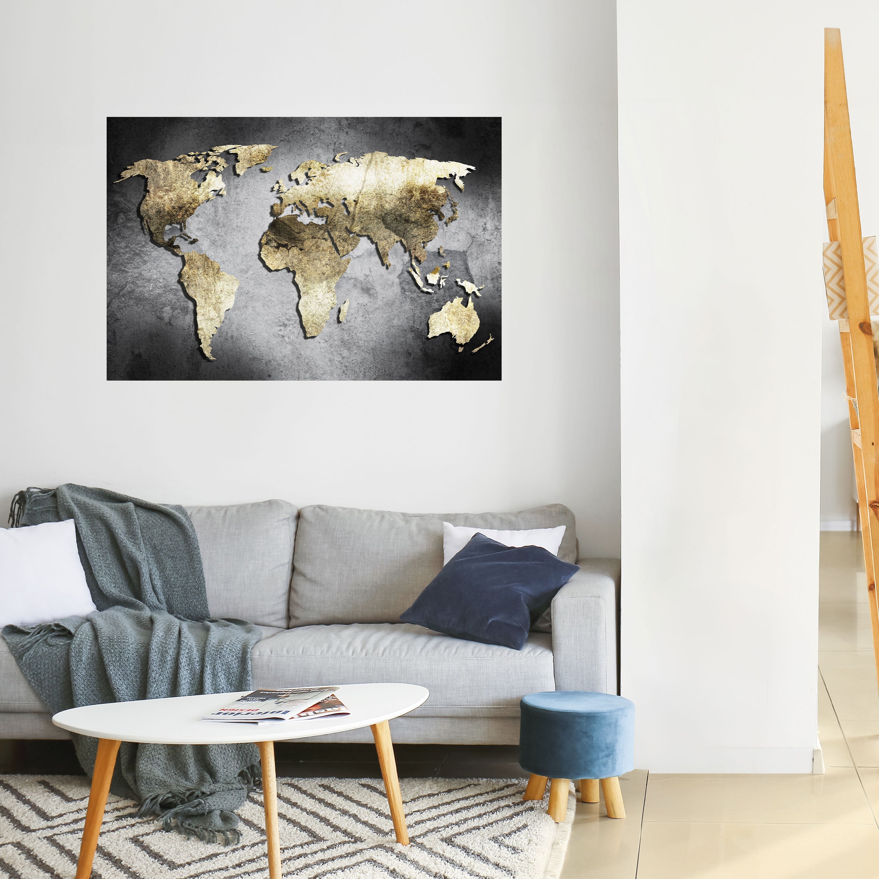 Affiche horizontale autocollante « TRÉSOR DU GLOBE D'OR »