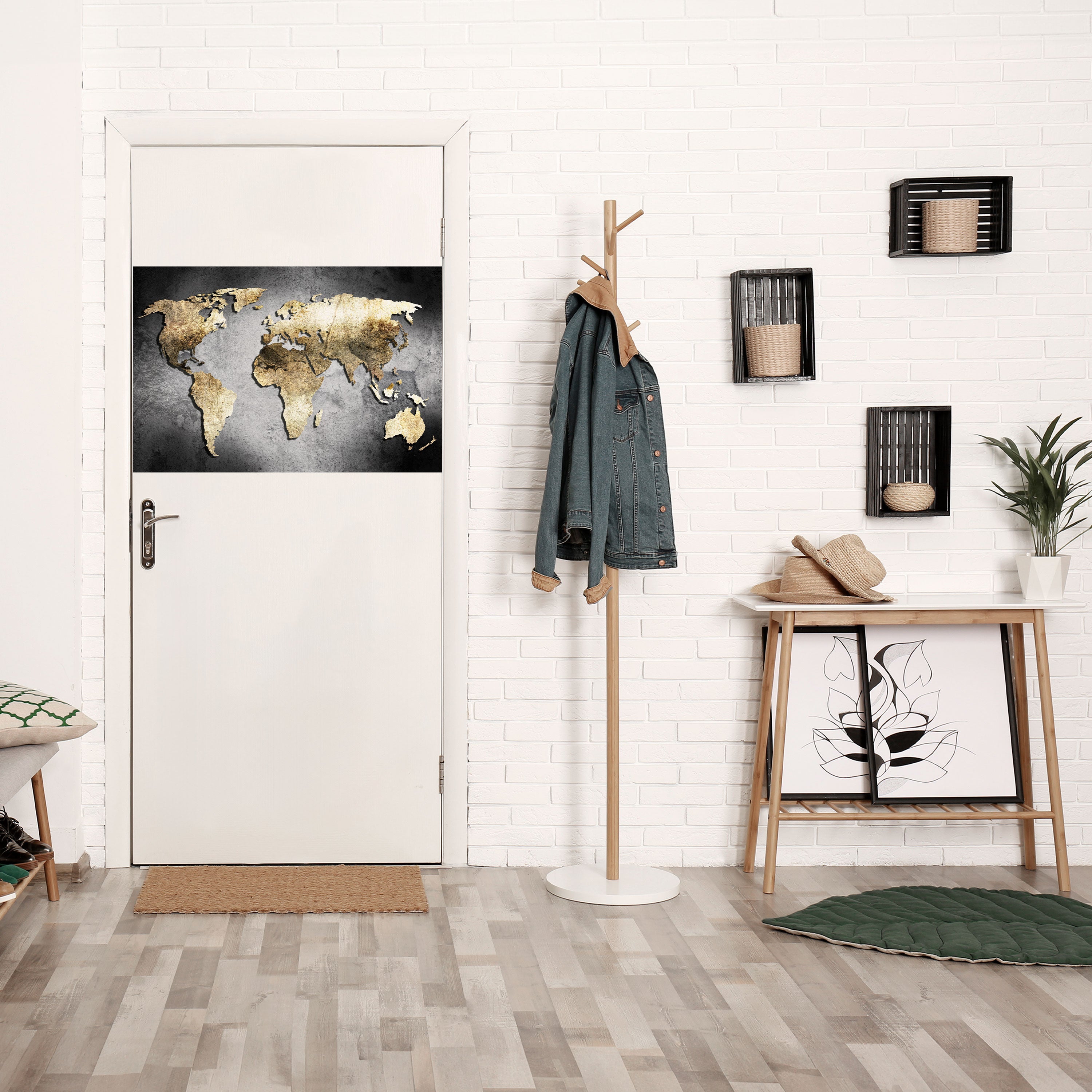 Affiche horizontale autocollante « TRÉSOR DU GLOBE D'OR »