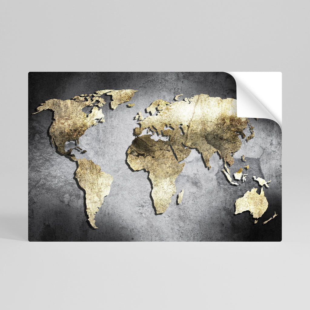 Affiche horizontale autocollante « TRÉSOR DU GLOBE D'OR »