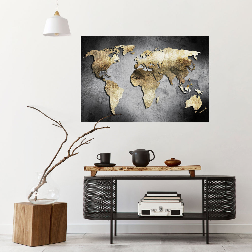 Affiche horizontale autocollante « TRÉSOR DU GLOBE D'OR »