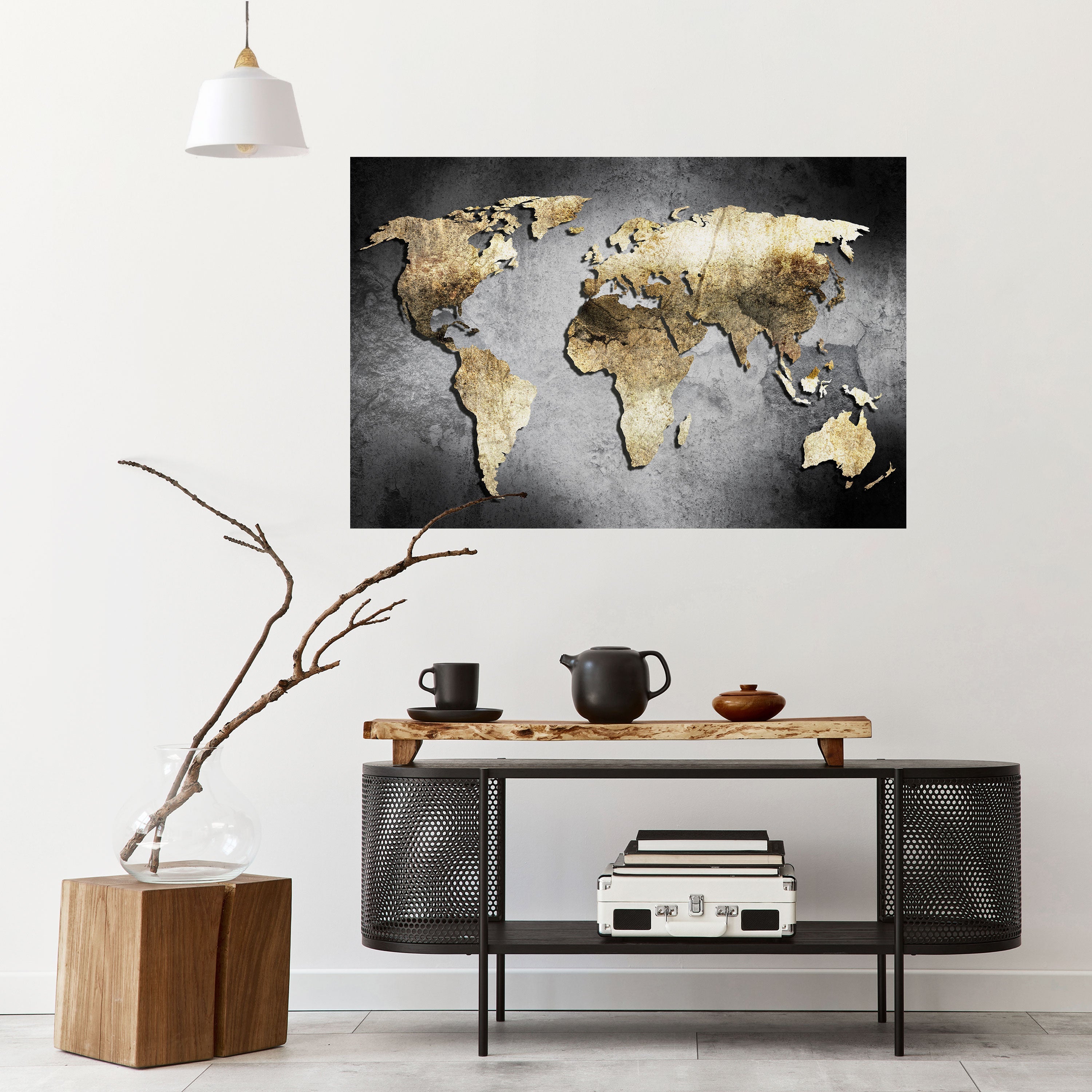 Affiche horizontale autocollante « TRÉSOR DU GLOBE D'OR »