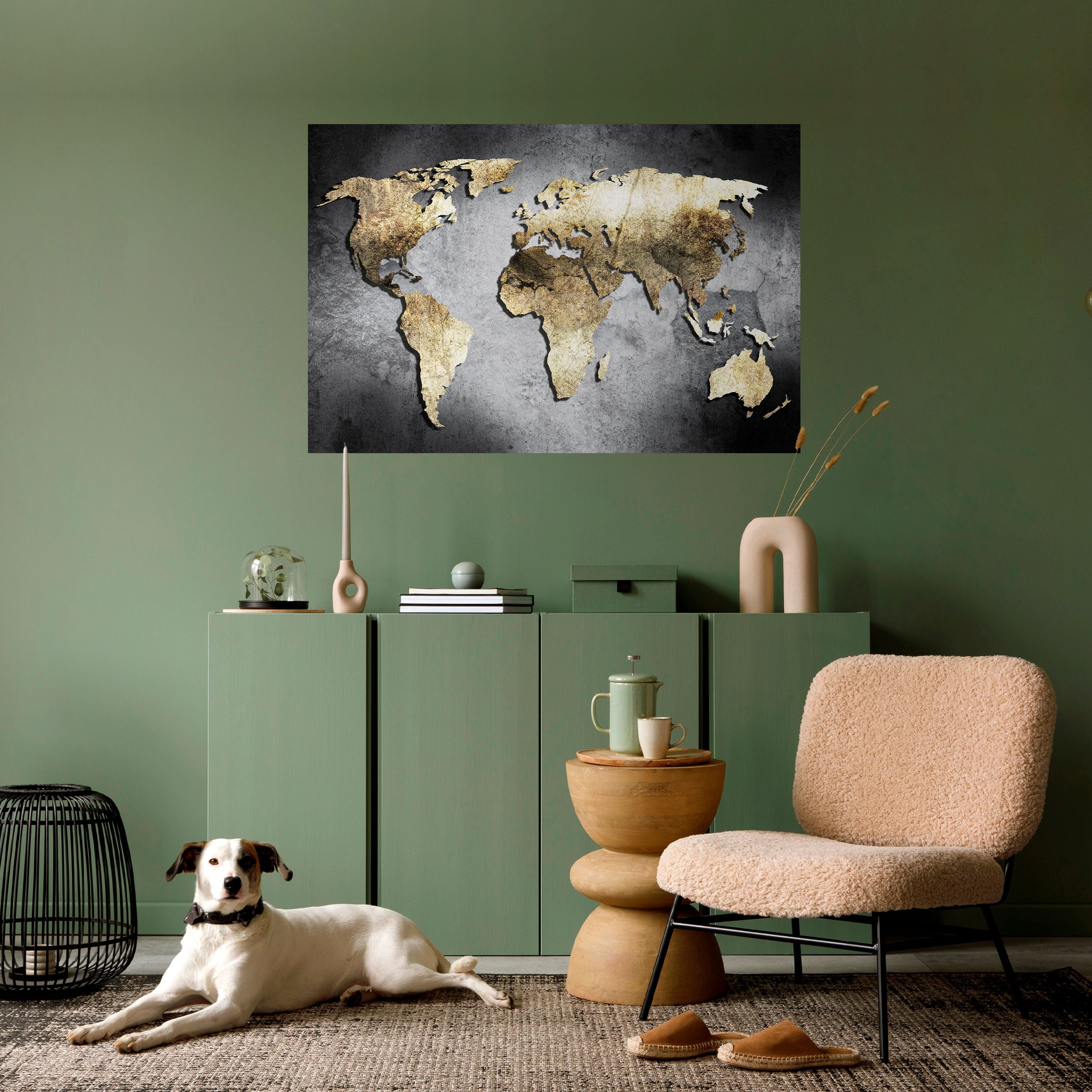 Affiche horizontale autocollante « TRÉSOR DU GLOBE D'OR »