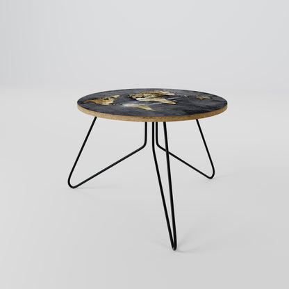 SHIMMERING EARTH MAP Coffee Table