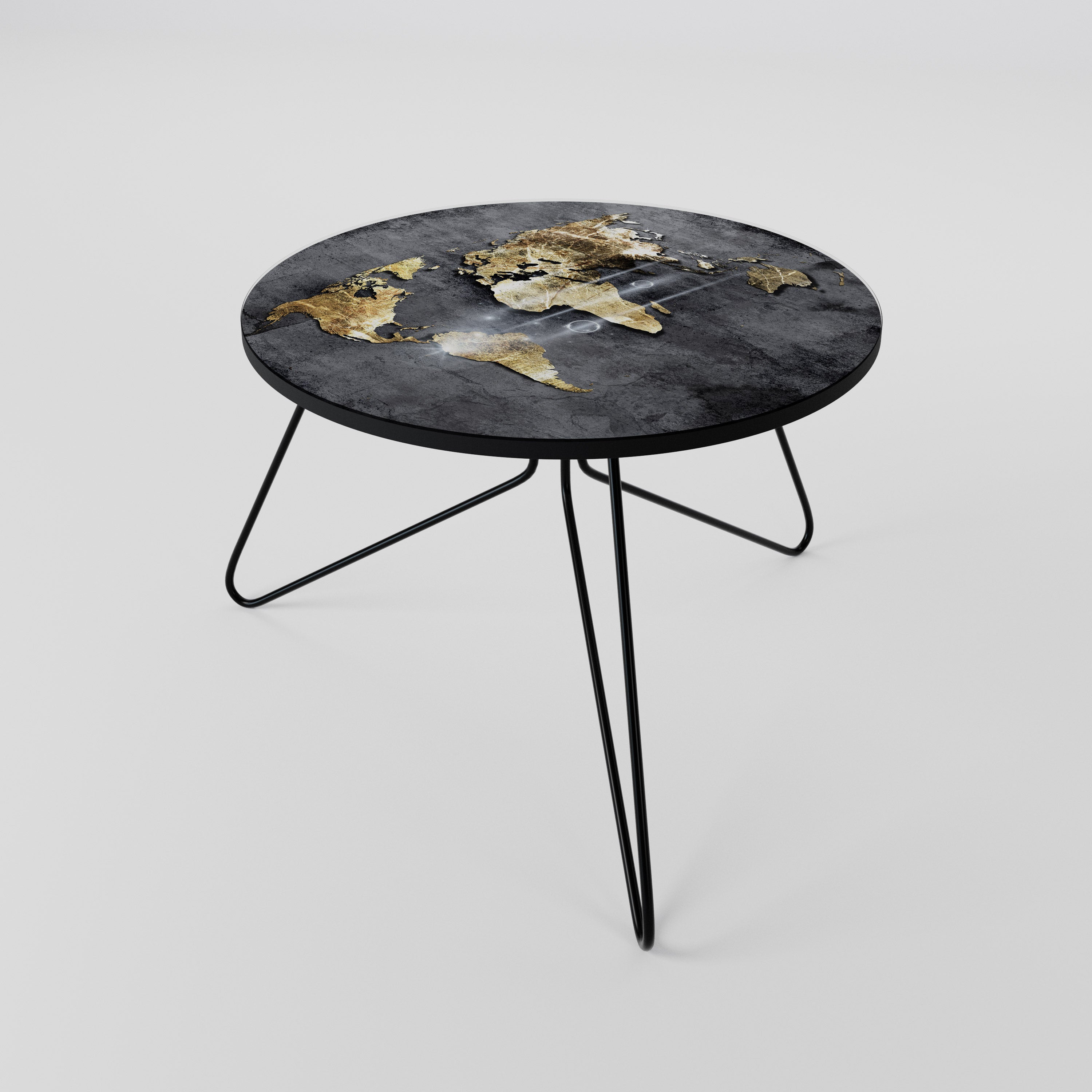 SHIMMERING EARTH MAP Coffee Table
