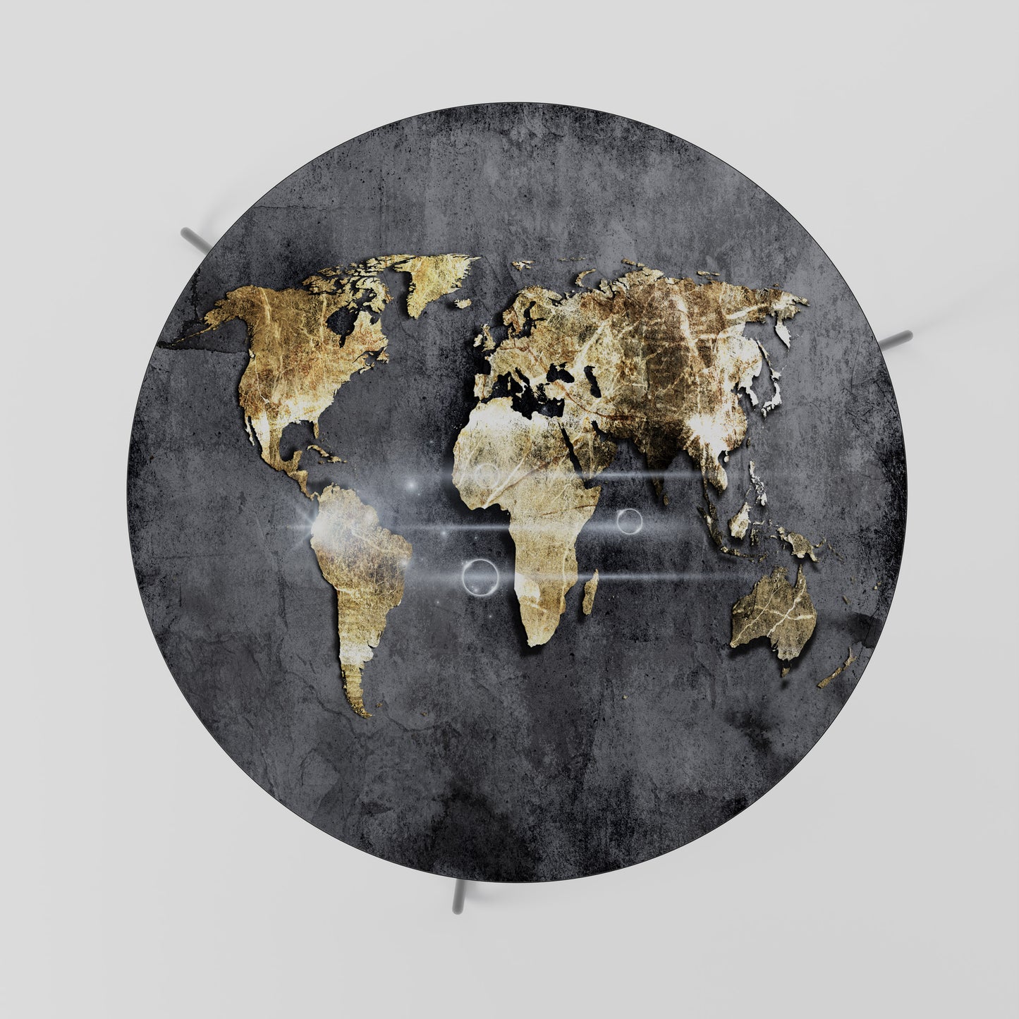 SHIMMERING EARTH MAP Coffee Table