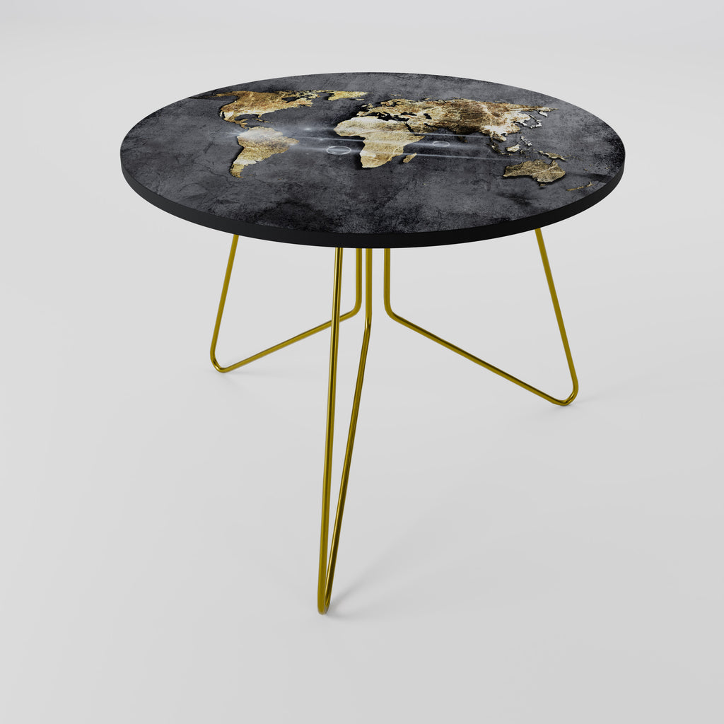 SHIMMERING EARTH MAP Coffee Table